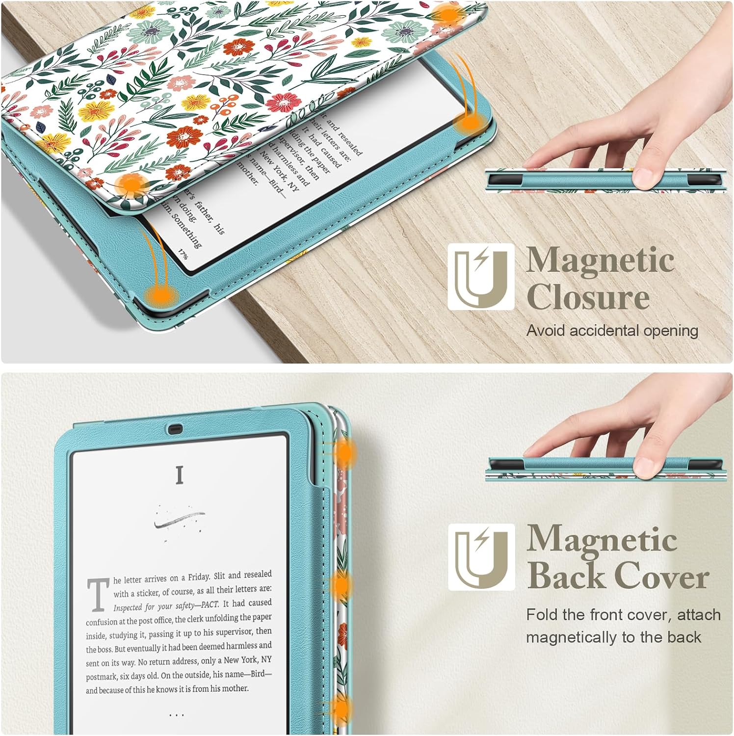 ESTUCHE FINTIE PARA KINDLE PAPERWHITE 12TH/11TH GEN Y KINDLE COLORSOFT 7'/6.8' - 4