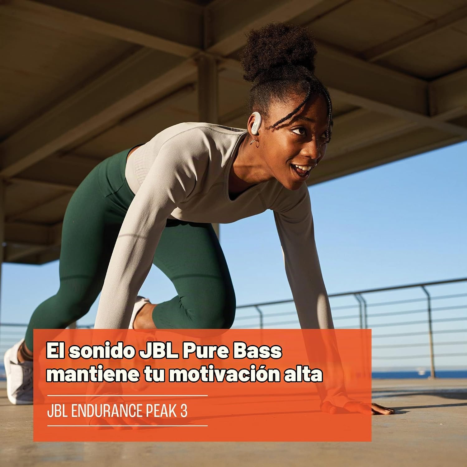 AUDÍFONOS JBL ENDURANCE PEAK 3 TRUE WIRELESS BLANCO - 4