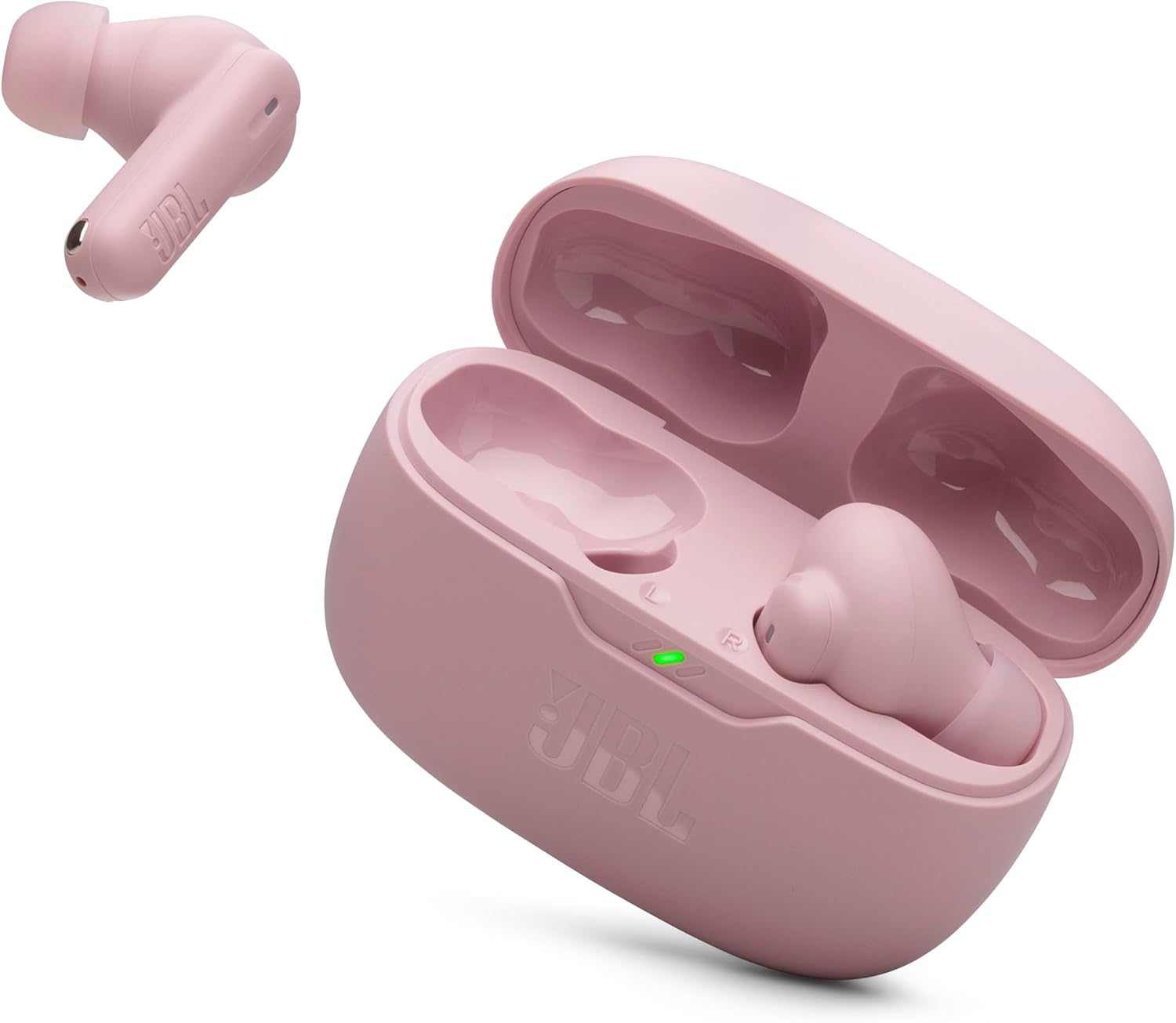 AUDÍFONOS JBL VIBE BEAM 2 TRUE WIRELESS CON CANCELACIÓN DE RUIDO Y SONIDO PURE BASS 40 HORAS ROSA - 1