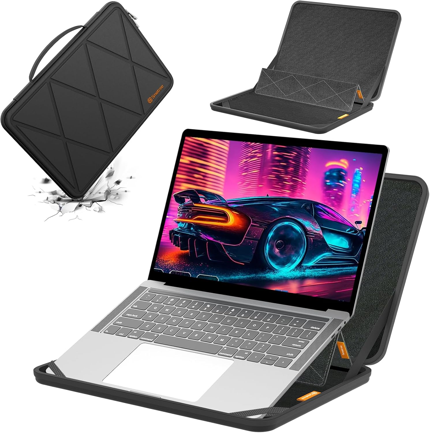 FUNDA RÍGIDA CON SOPORTE SMATREE MS98 PARA LAPTOP GIGABYTE AORUS G6X 16 PULGADAS 2024 - 1