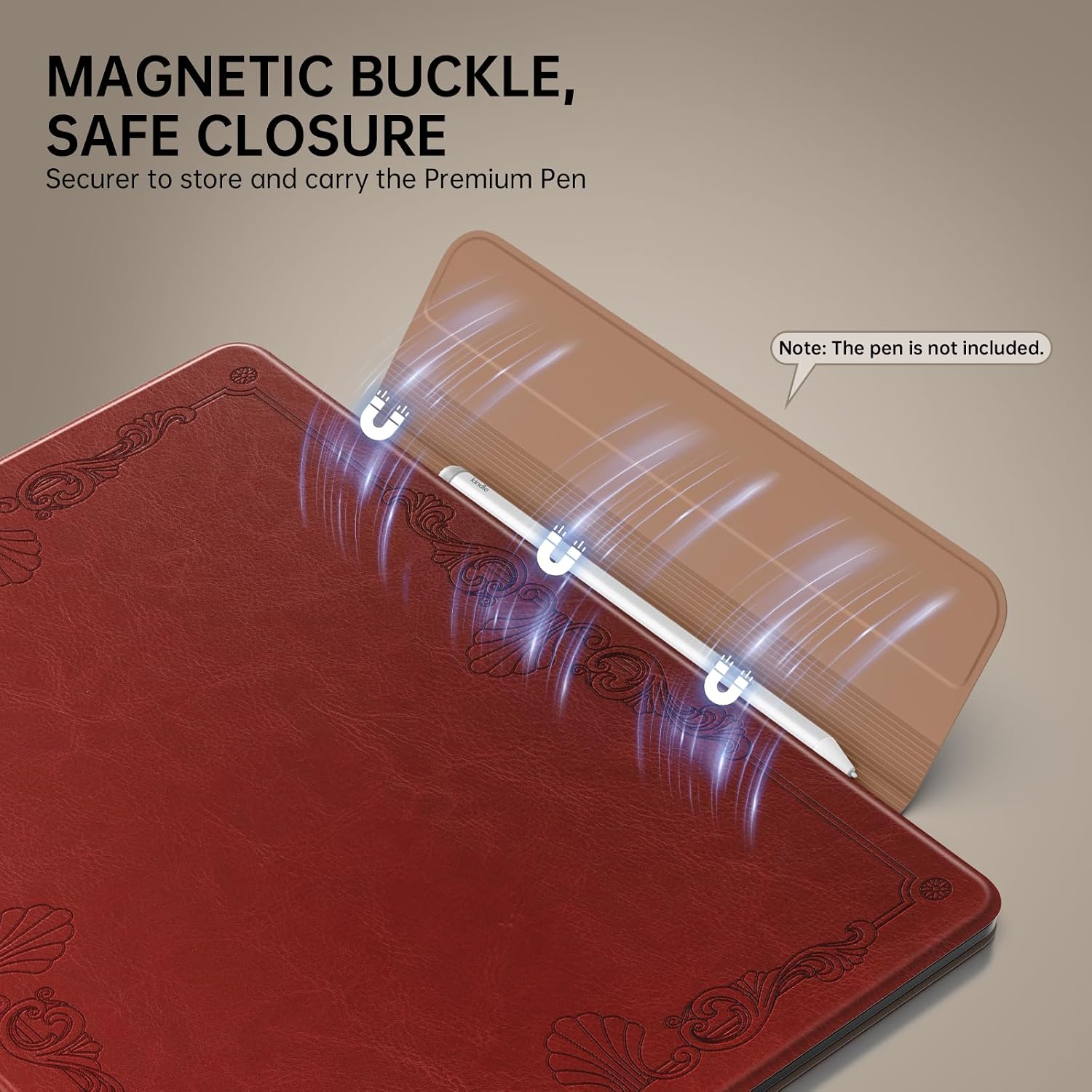 FUNDA MOKO PARA KINDLE SCRIBE 11' 3RA GEN Y COLORSOFT 1RA GEN 2025 ESTILO VINTAGE - 4
