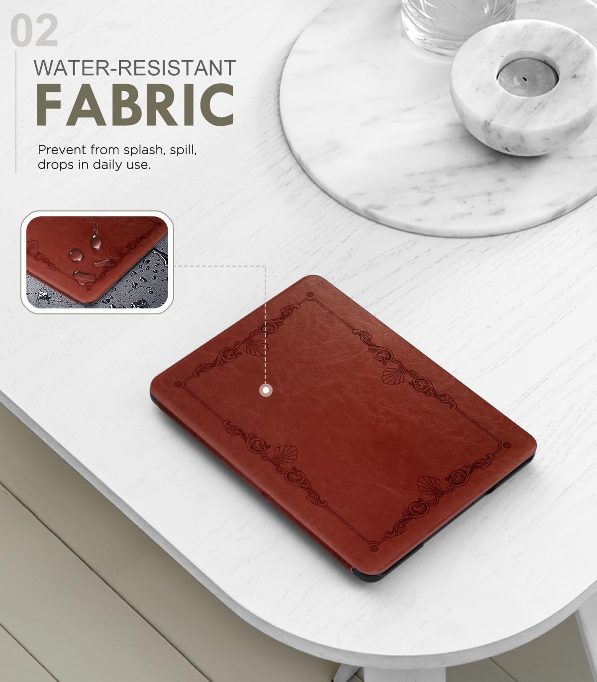 FUNDA PARA KINDLE PAPERWHITE 7' MOKO VINTAGE STYLE 12ª GEN 2024 - 3
