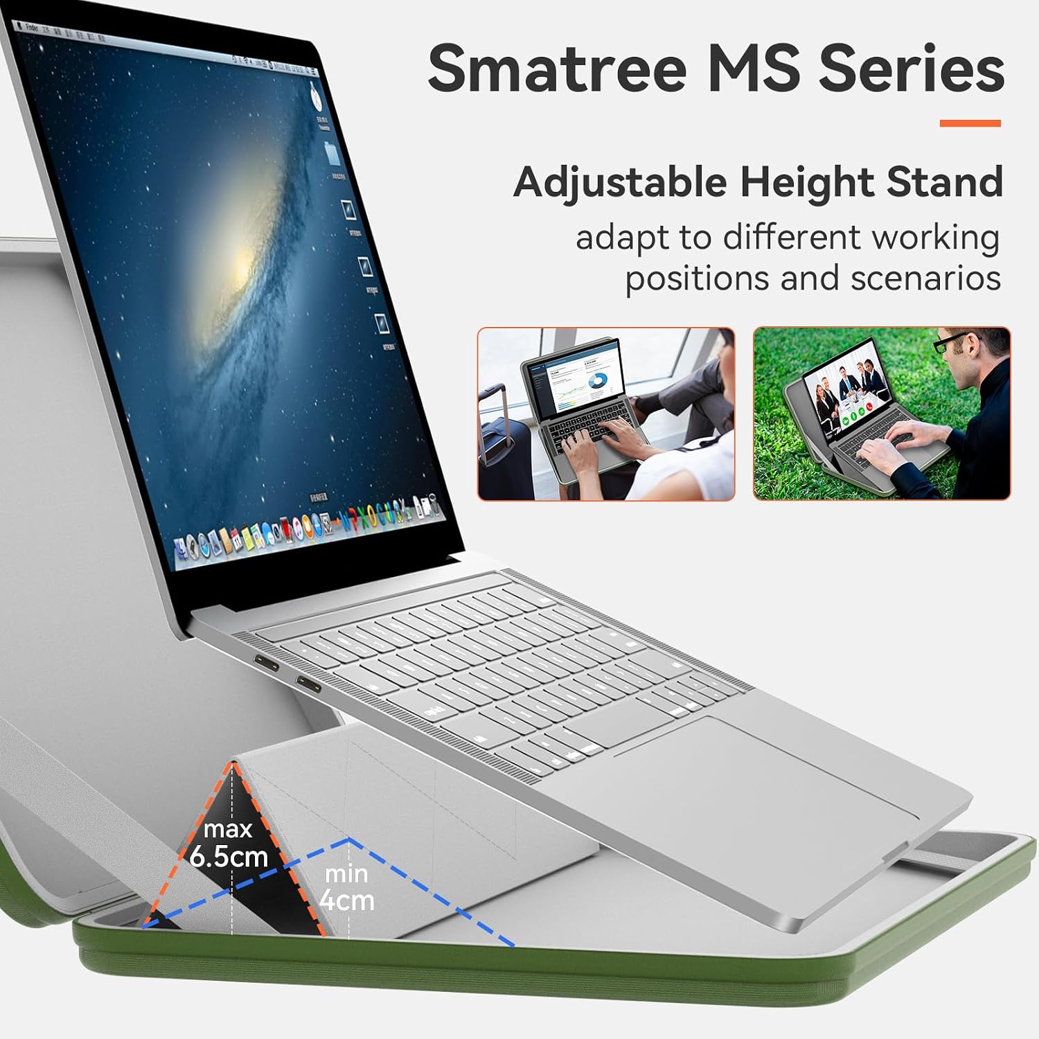 FUNDA RÍGIDA SMATREE MS59T CON SOPORTE PARA ASUS ZENBOOK DUO 14 UX482 - 3