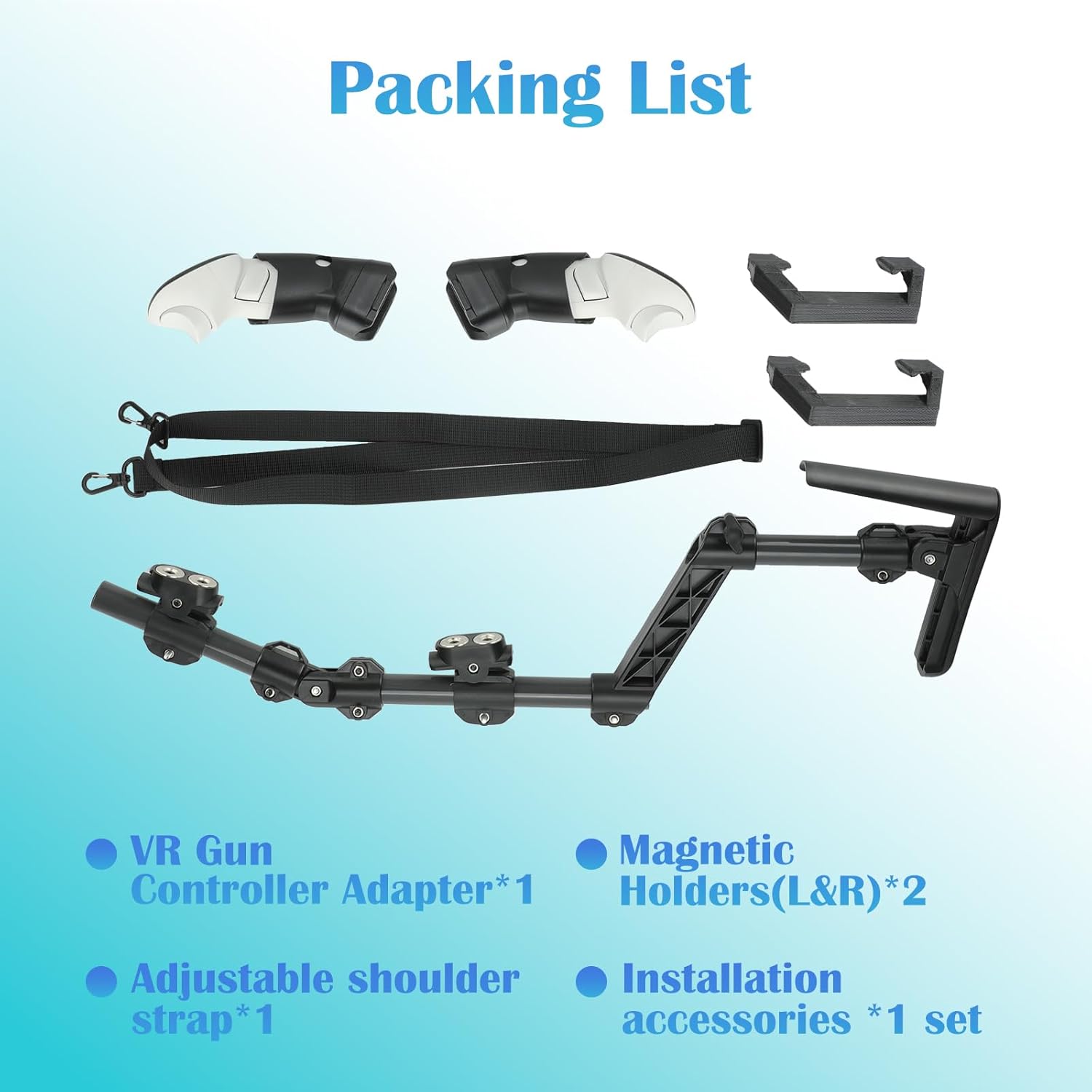ACCESORIO VR CBDYWVR MAGNETIC GUN STOCK PARA QUEST 3/3S AJUSTABLE - 5