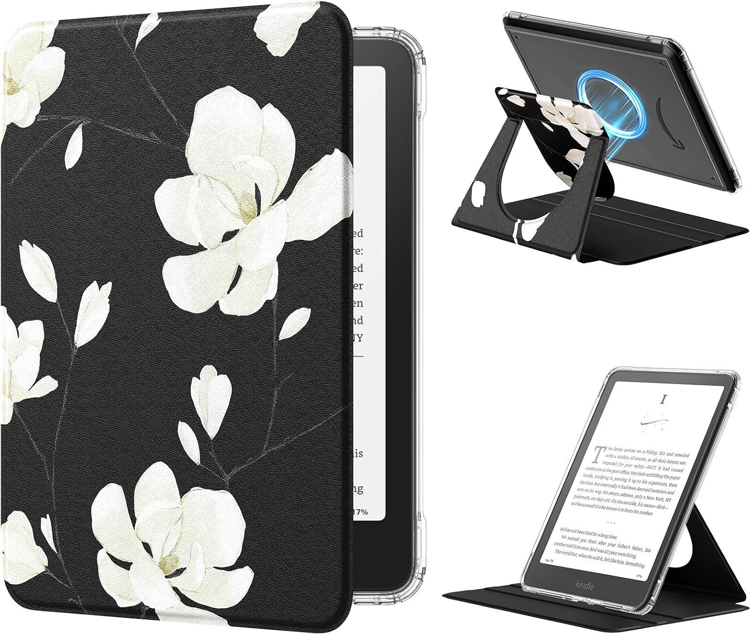 FUNDA MOKO 360° ROTATIVA DESMONTABLE PARA EBOOK READER 7' MAGNOLIA - 1