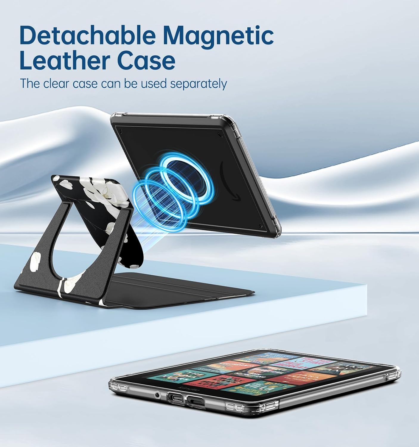 FUNDA MOKO 360° ROTATIVA DESMONTABLE PARA EBOOK READER 7' MAGNOLIA - 3