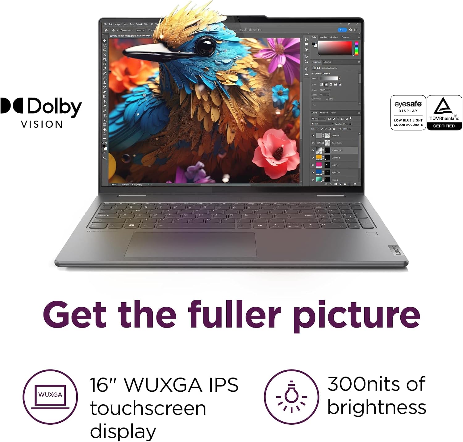 LAPTOP 2 EN 1 LENOVO YOGA 7I CORE ULTRA 7 155U 16' 2K TOUCHSCREEN - 3