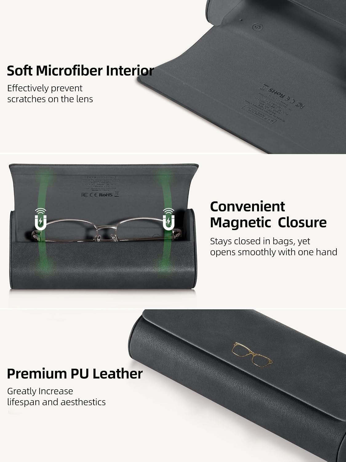ESTUCHE PARA LENTES EXTRELIFE SMART GLASSES COMPATIBLE CON APPLE FIND MY RECARGABLE - 5