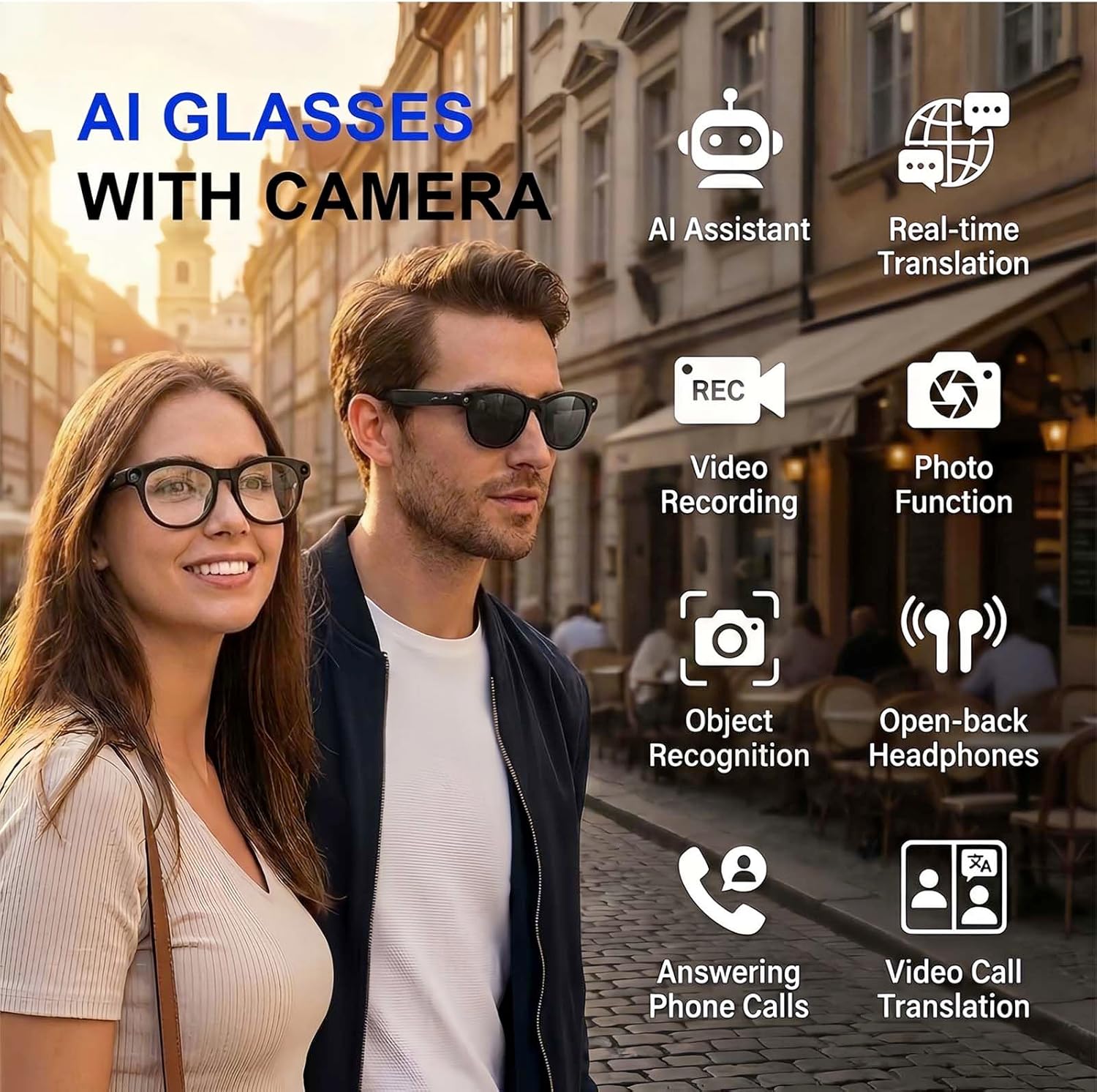GAFAS INTELIGENTES IONCT CON CÁMARA 4K Y GRABACIÓN HD - 2