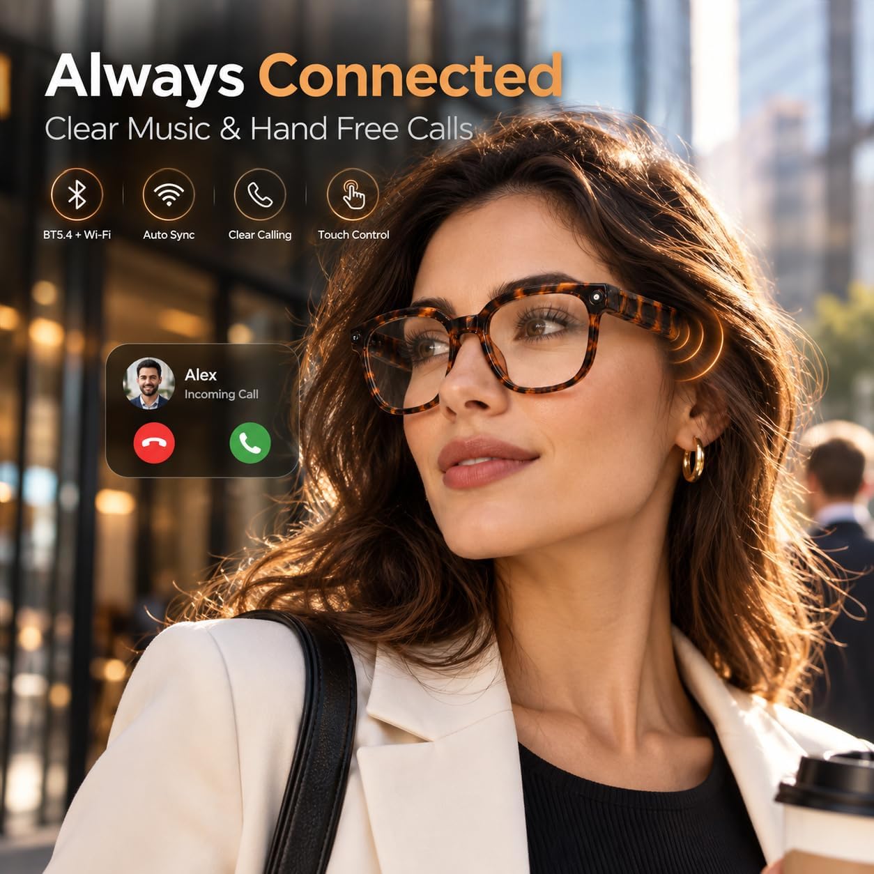 GAFAS INTELIGENTES OSAWALLA AI CON CÁMARA 4K Y TRADUCCIÓN EN TIEMPO REAL - 3