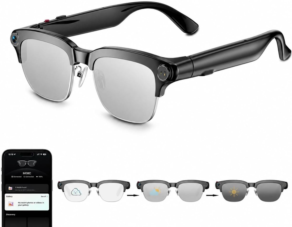 GAFAS INTELIGENTES OSAWALLA CON CÁMARA 8MP Y BLUETOOTH - 1