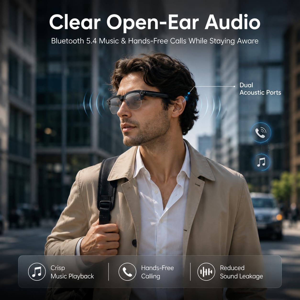 GAFAS INTELIGENTES OSAWALLA CON CÁMARA 8MP Y BLUETOOTH - 3