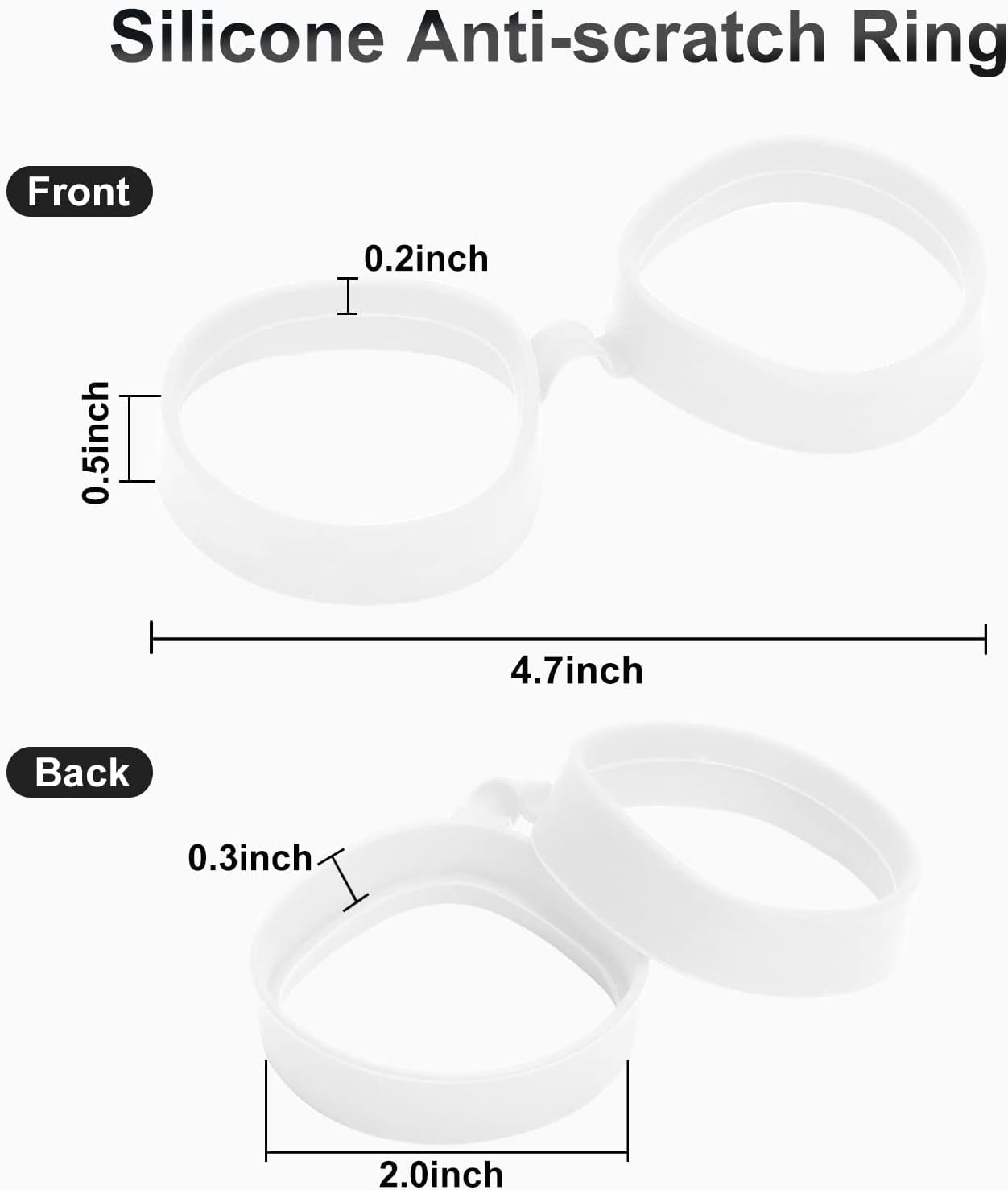 PROTECTOR DE LENTES SUPERUS PARA OCULUS/META QUEST 2 CON SEPARADOR PARA GAFAS BLANCO - 2