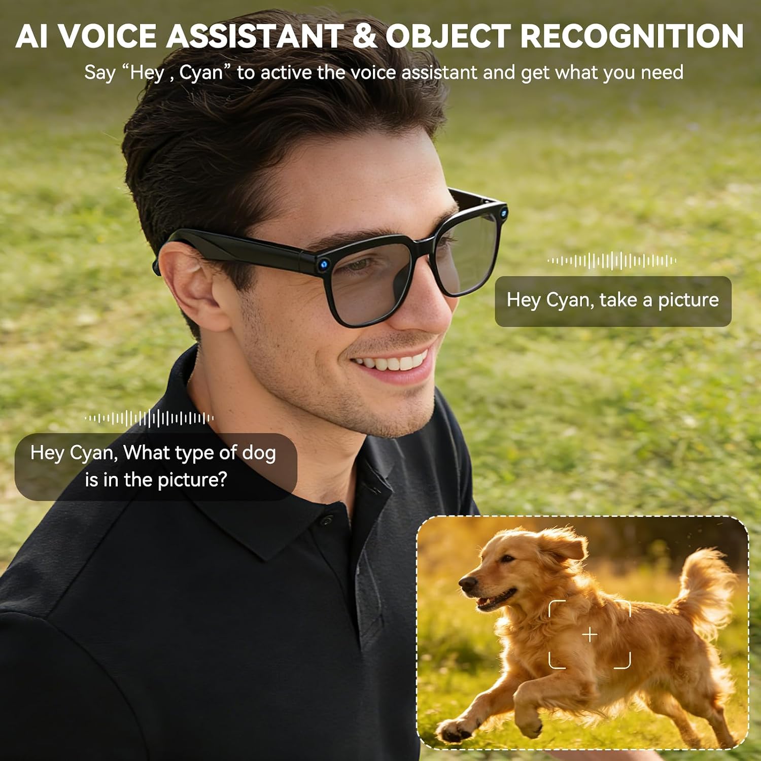 GAFAS INTELIGENTES OSAWALLA AI CON CÁMARA 1080P Y BLUETOOTH - 4