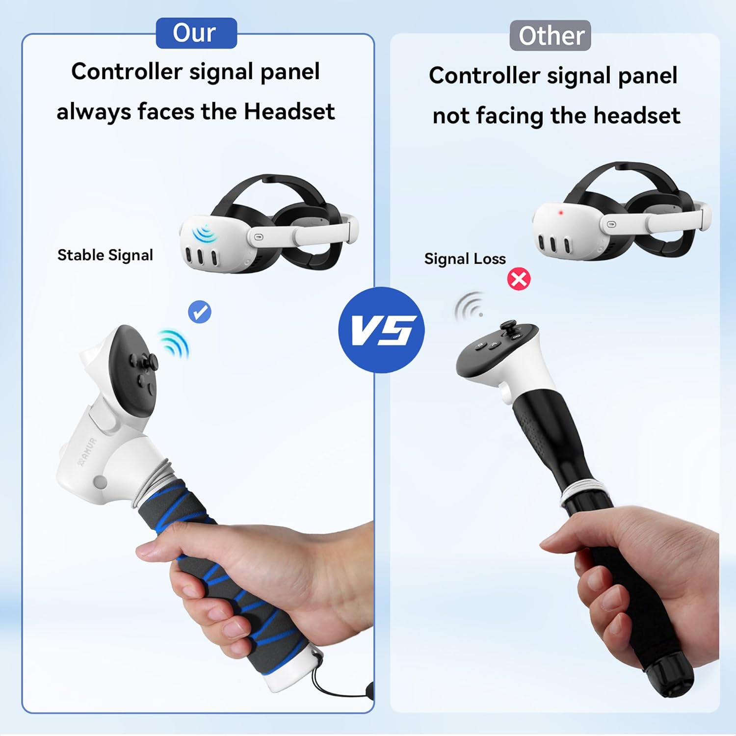 EXTENSIONES PARA CONTROLES VR AMVR UPGRADED GORILLA TAG PARA META/OCULUS QUEST 3 - 4