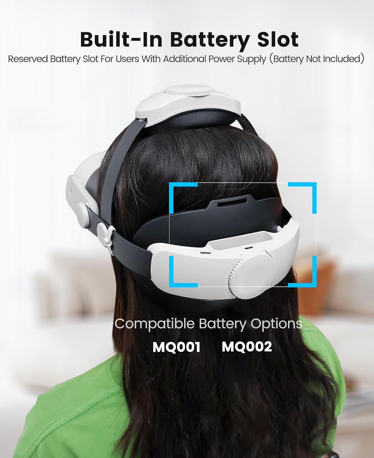 CORREA PARA HEADSET KAWAYE PARA META QUEST 3S/QUEST 2/QUEST 3 AJUSTABLE CON DOBLE PERILLA Y SOPORTE REFORZADO - 5