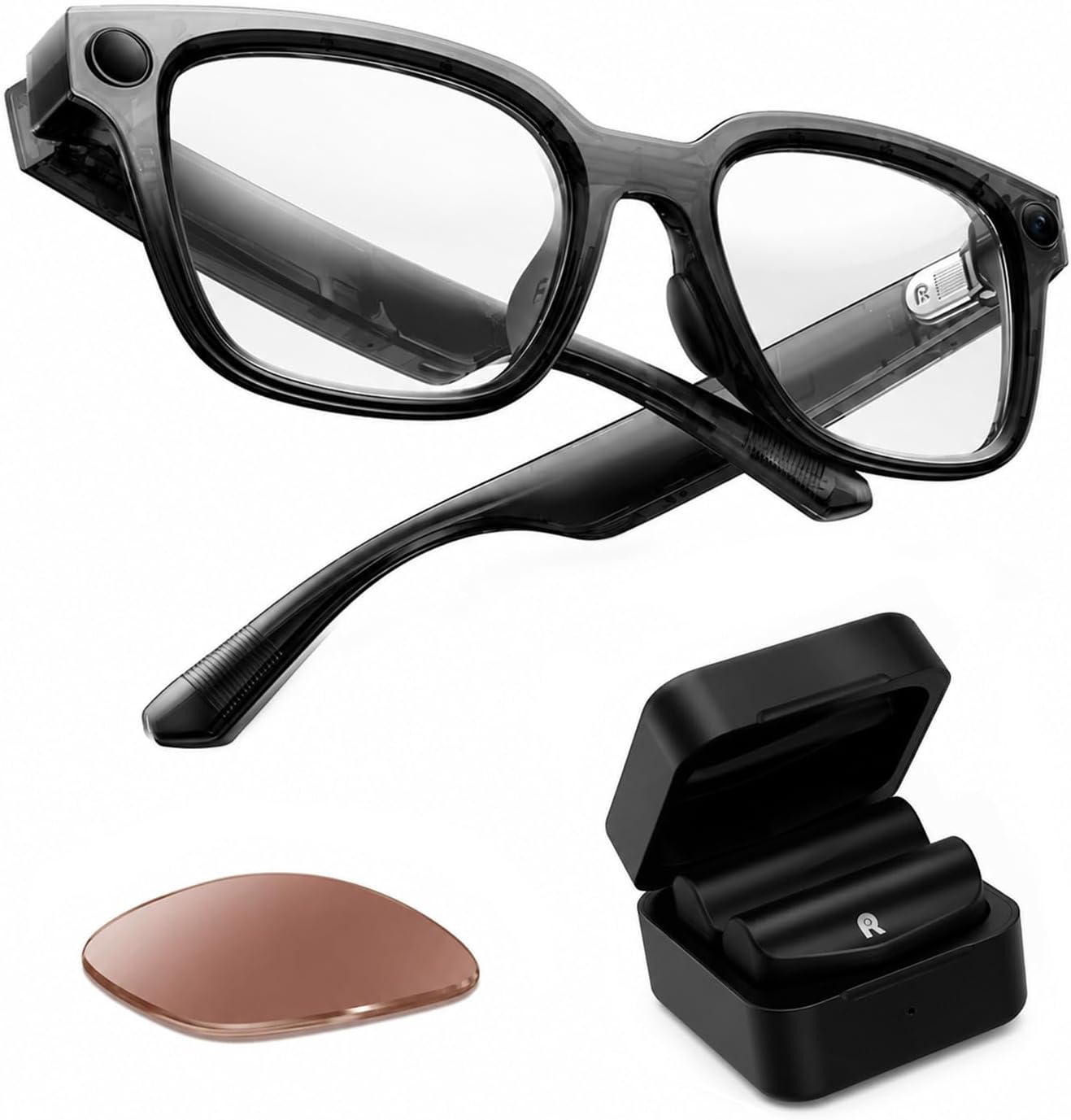 GAFAS INTELIGENTES ROKID AI STYLE PACK CON LENTES FOTOCROMÁTICOS, CÁMARA Y POWER CAPSULE - 1
