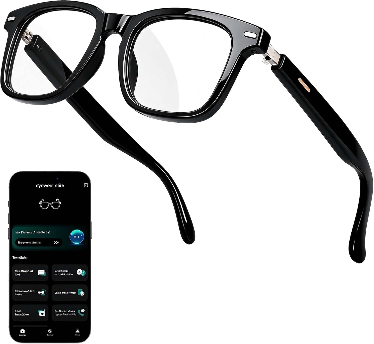 GAFAS INTELIGENTES LOANGYUNFONE AI CON CHATGPT Y BLUETOOTH PARA HOMBRE Y MUJER - 1