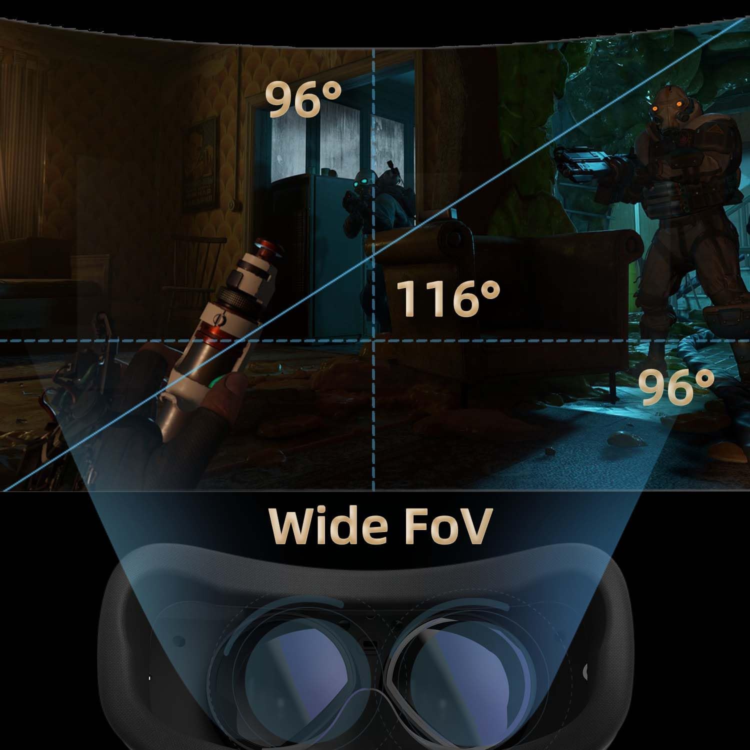LENTES DE REALIDAD VIRTUAL DPVR E4 PARA PC STEAMVR 120HZ - 5