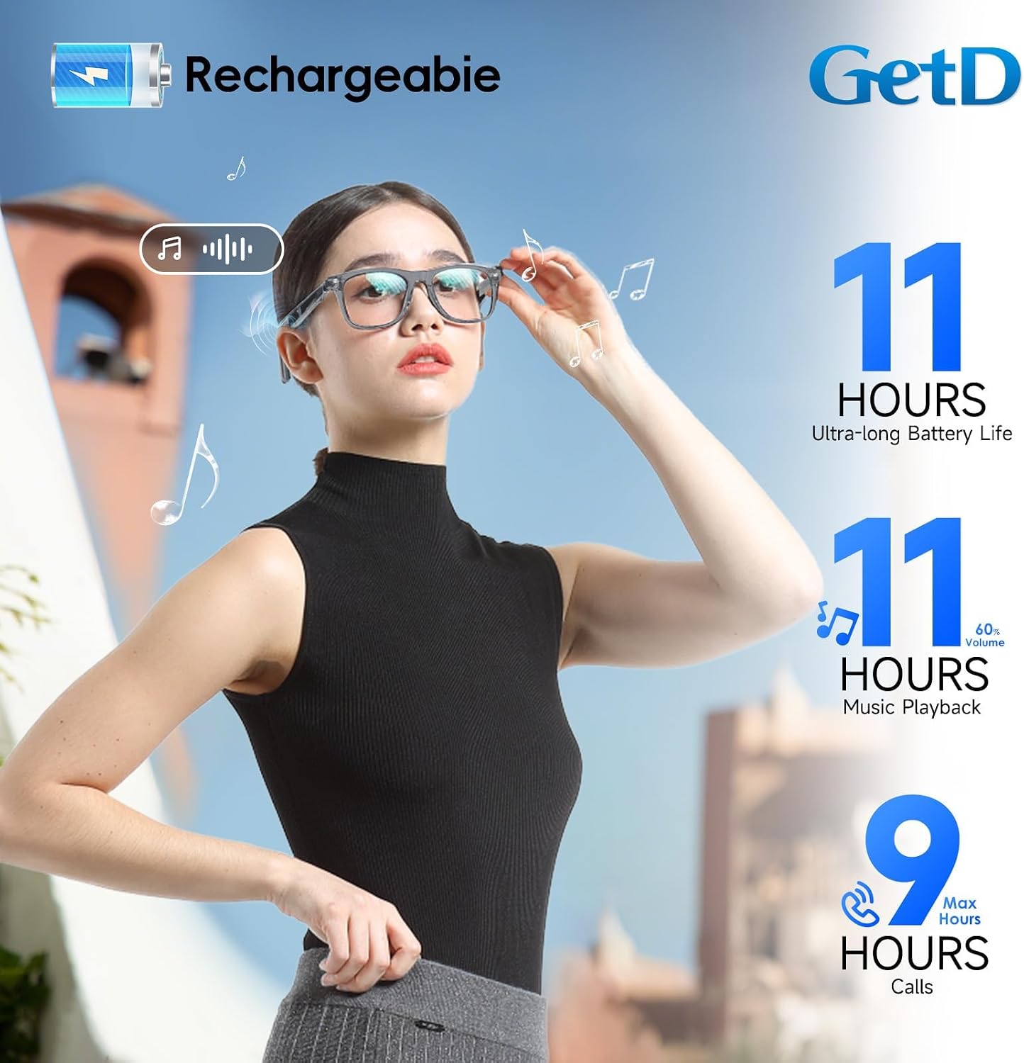 GAFAS INTELIGENTES GETD AI CON ASISTENTE CHATGPT Y TRADUCCIÓN EN TIEMPO REAL - 5