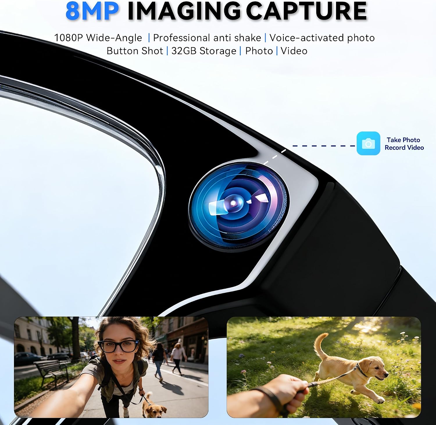 GAFAS INTELIGENTES WARCHODY CON CÁMARA 8MP Y LENTES FOTOCROMÁTICOS - 2