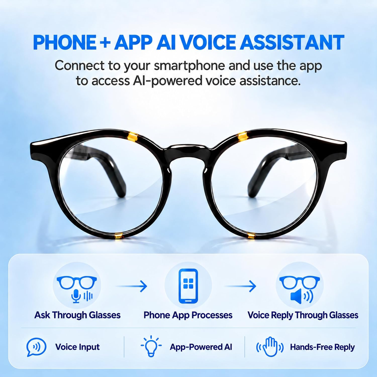 GAFAS INTELIGENTES KWENRUN AI CON ASISTENTE DE VOZ Y TRADUCCIÓN EN TIEMPO REAL - 2