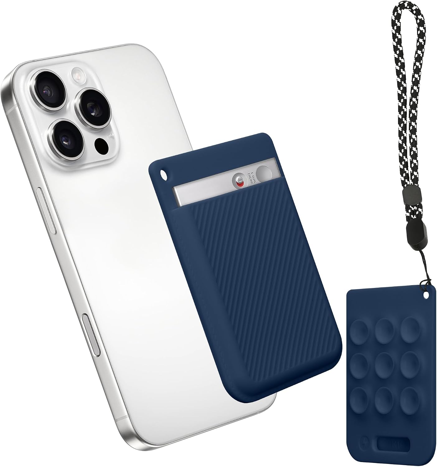 ESTUCHE KWMOBILE PARA GRABADORA DE VOZ PLAUD NOTE AI VOICE RECORDER AZUL OSCURO - 1