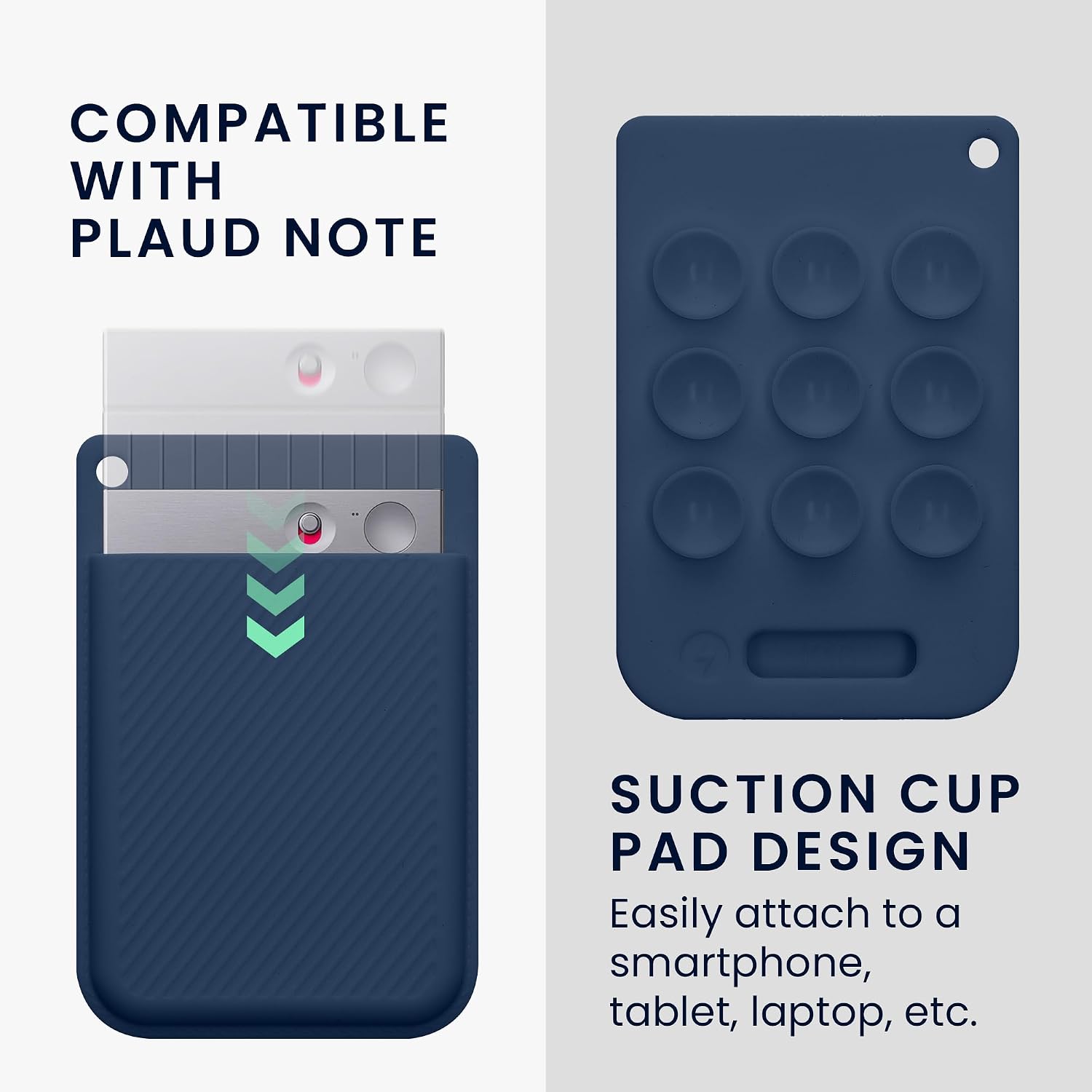 ESTUCHE KWMOBILE PARA GRABADORA DE VOZ PLAUD NOTE AI VOICE RECORDER AZUL OSCURO - 4