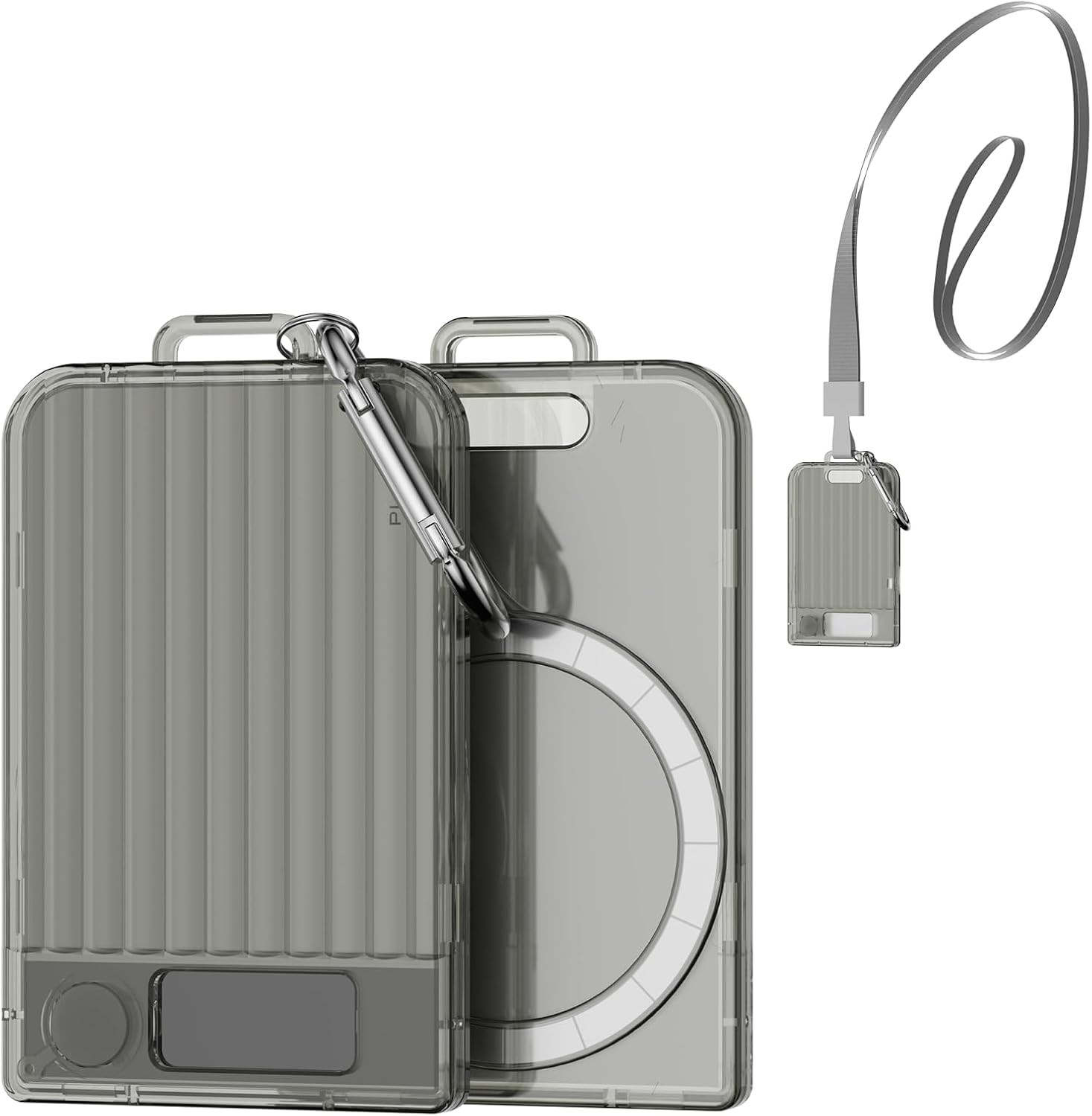 FUNDA PROTECTORA MAGNÉTICA WACANC PARA PLAUD NOTE Y PLAUD NOTE PRO 2025 TRANSPARENTE GRIS - 1