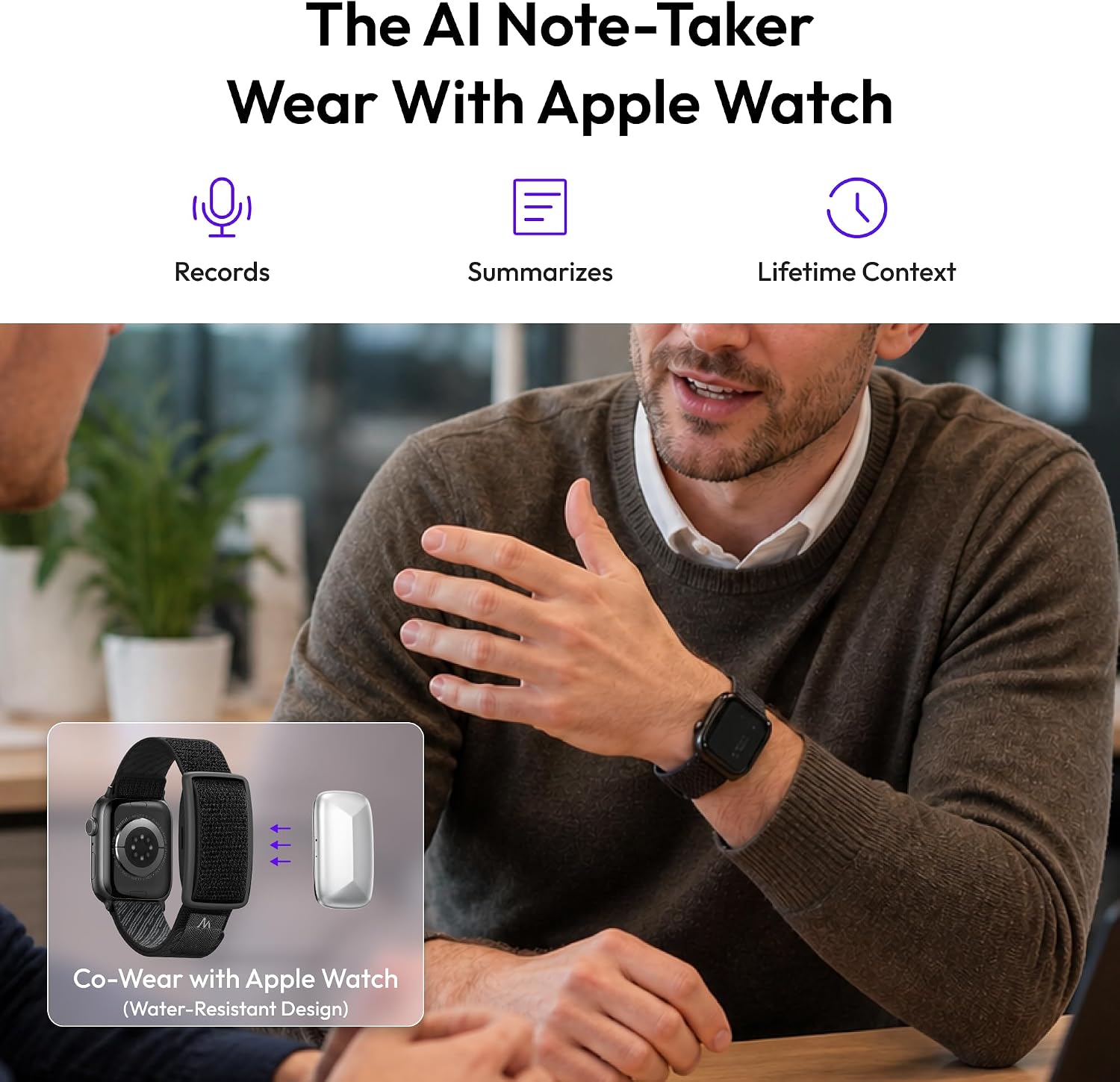 GRABADORA DE VOZ PORTÁTIL MEMOKET GEM COMPATIBLE CON APPLE WATCH - 2