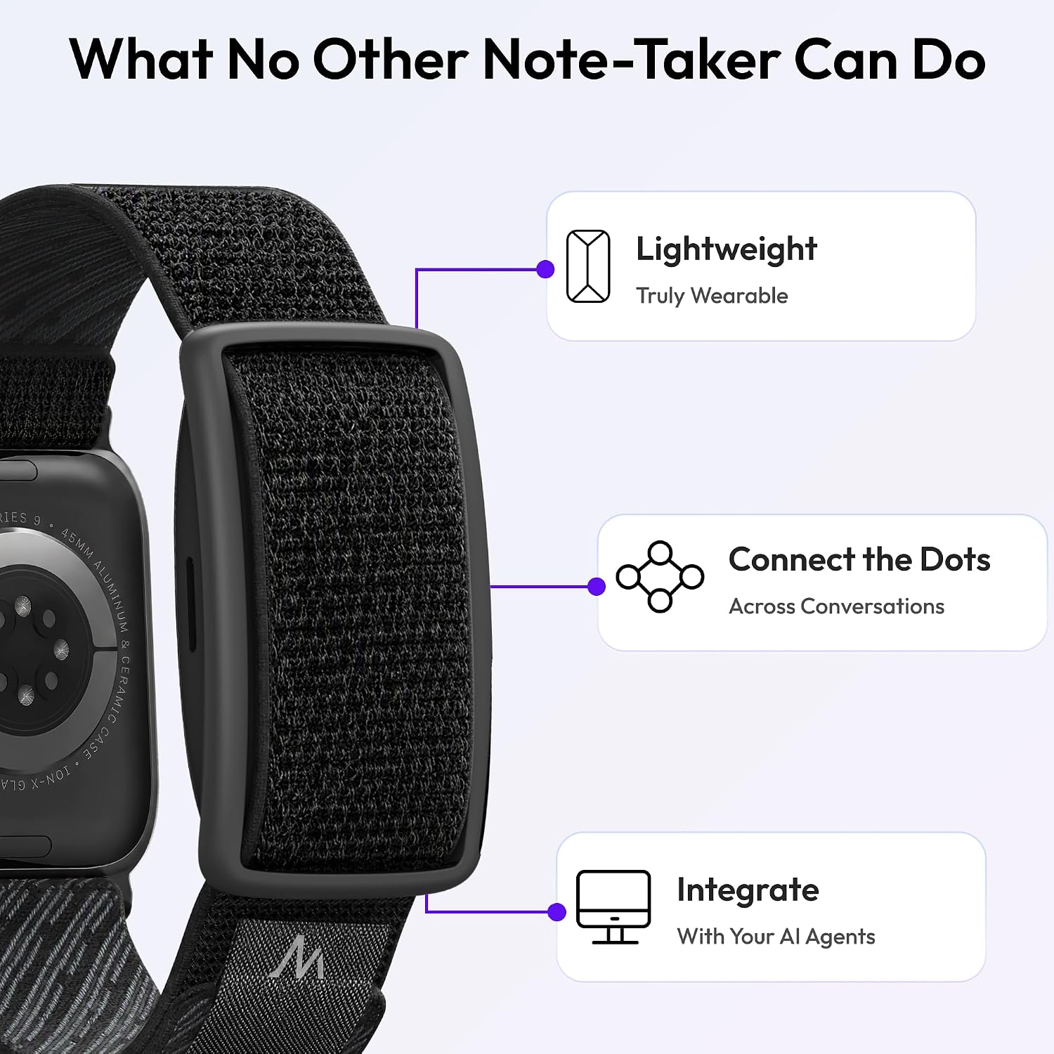 GRABADORA DE VOZ PORTÁTIL MEMOKET GEM COMPATIBLE CON APPLE WATCH - 3
