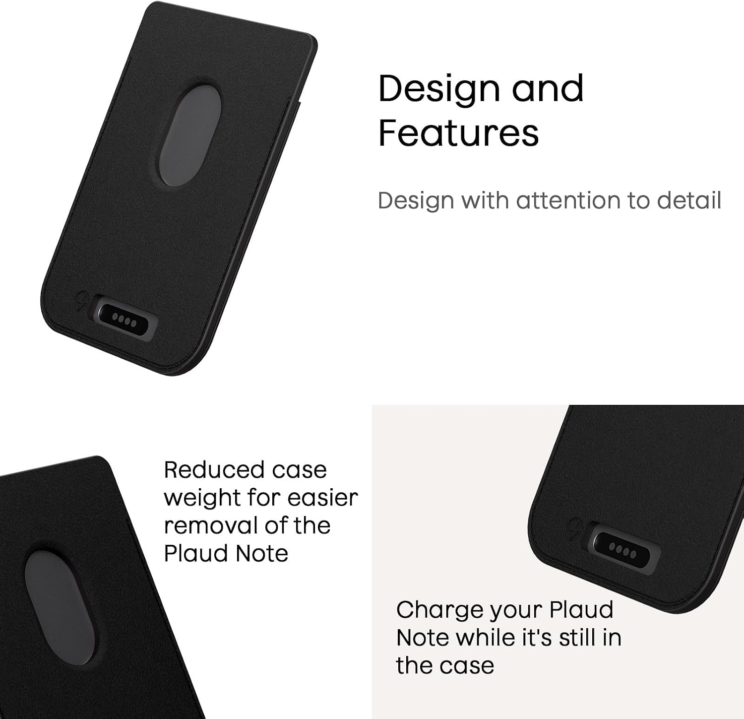 FUNDA DE CUERO MAGNÉTICA PARA GRABADORA DE VOZ PLAUD NOTE AI - 4