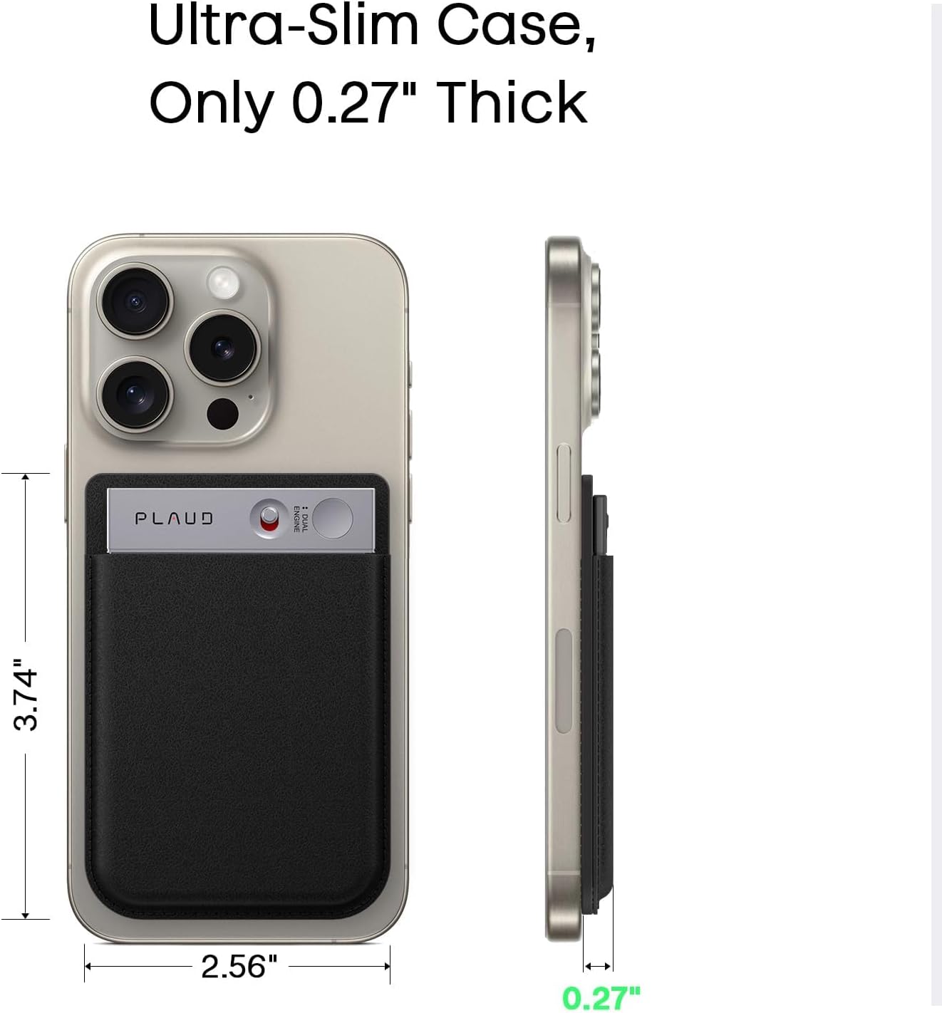 FUNDA DE CUERO MAGNÉTICA PARA GRABADORA DE VOZ PLAUD NOTE AI - 5