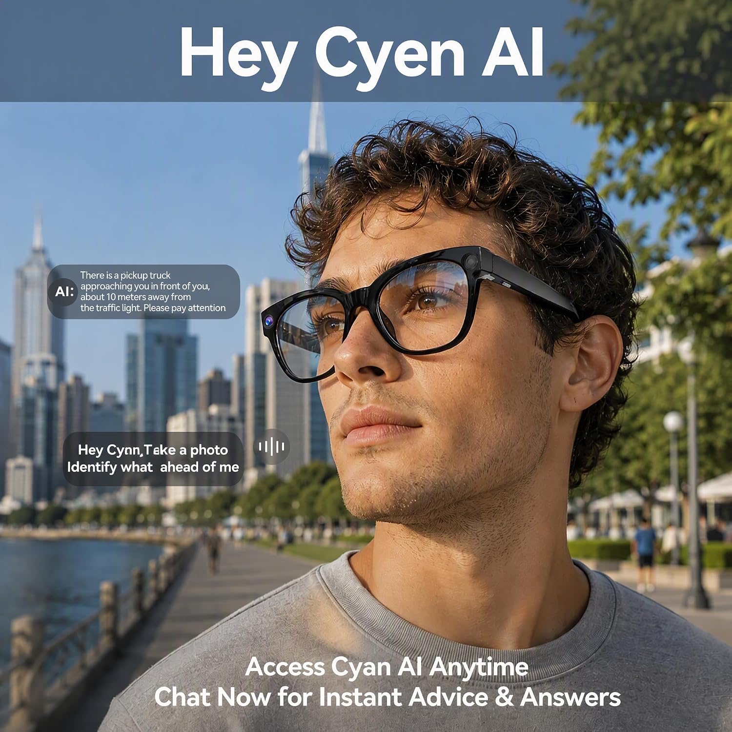 GAFAS INTELIGENTES WARCHODY CON CÁMARA BLUETOOTH 8MP - 2