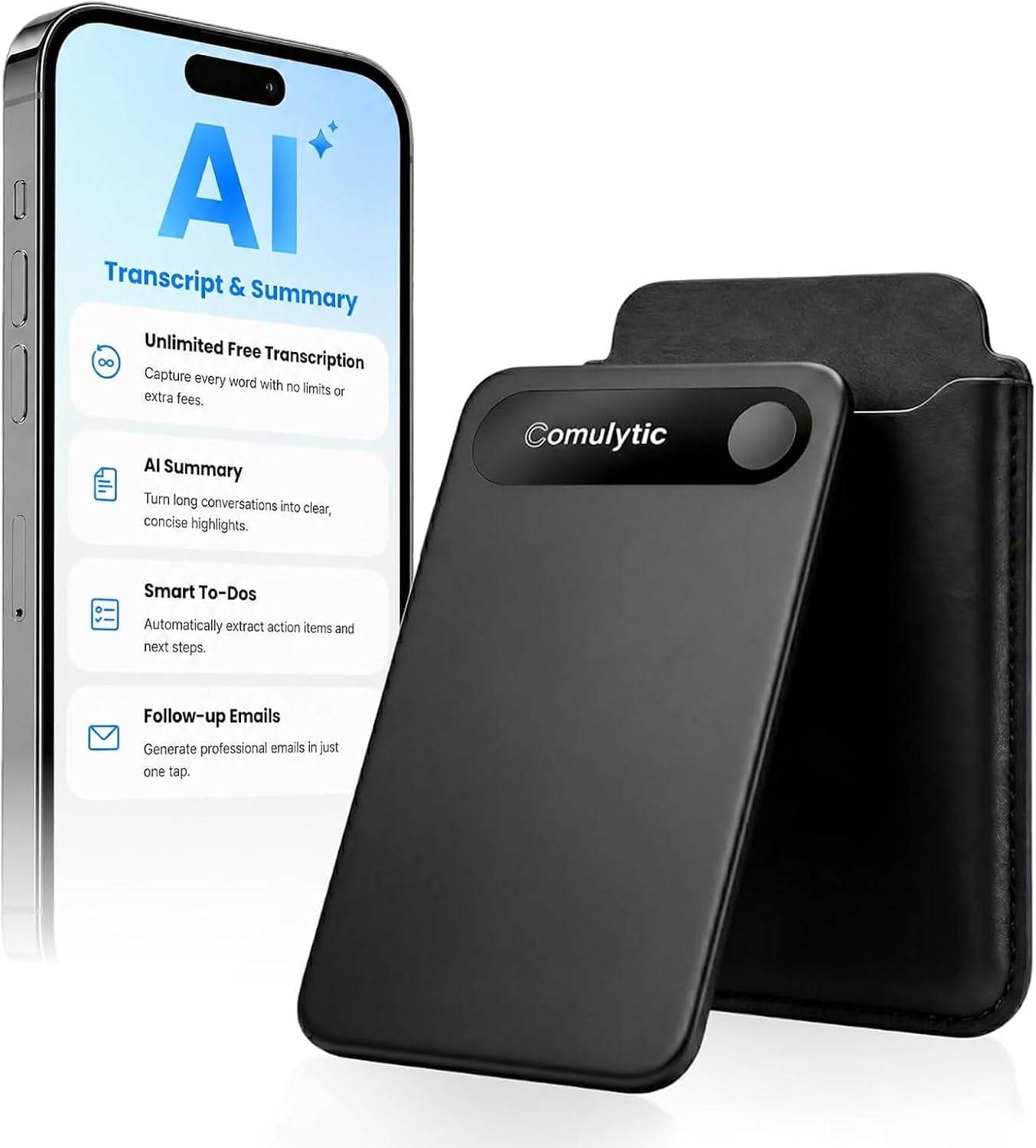 GRABADORA DE VOZ COMULYTIC NOTE PRO AI CON ASISTENTE DE NOTAS Y TRANSCRIPCIÓN - 1