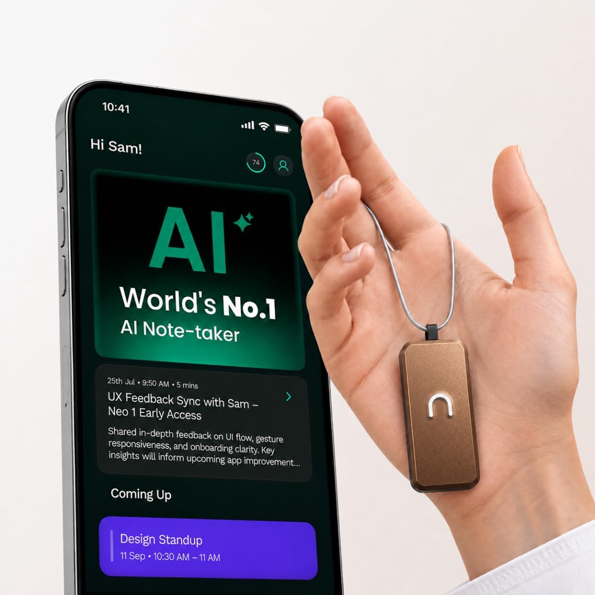 GRABADORA DE PERIODISTA NEOSAPIEN NEO 1 AI COPPER - 1