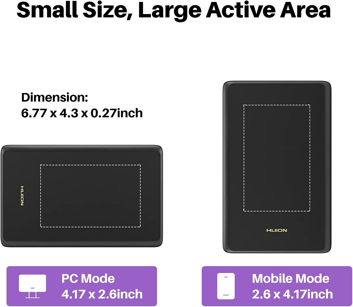 TABLETA GRÁFICA HUION H420X CON LÁPIZ DE 8192 NIVELES DE PRESIÓN - 4