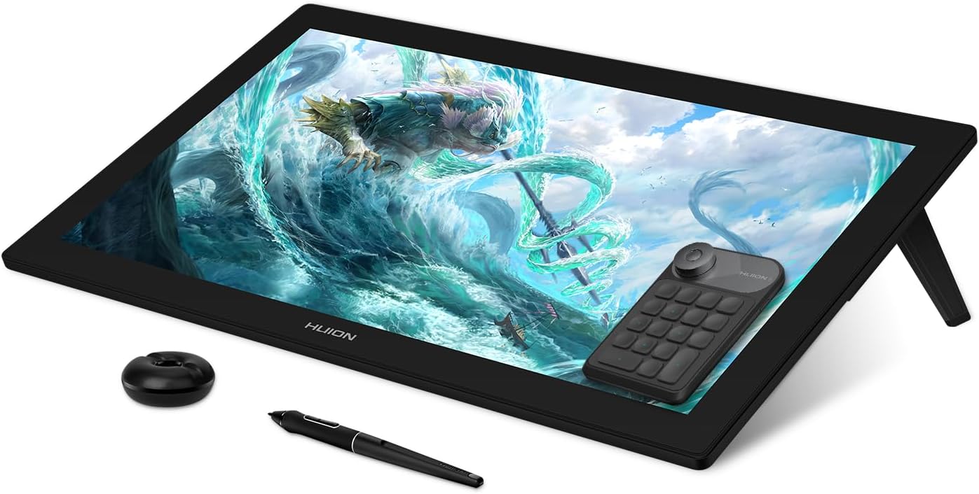 TABLET GRÁFICA HUION KAMVAS PRO 24 4K UHD CON PANTALLA 23.8 PULGADAS - 1
