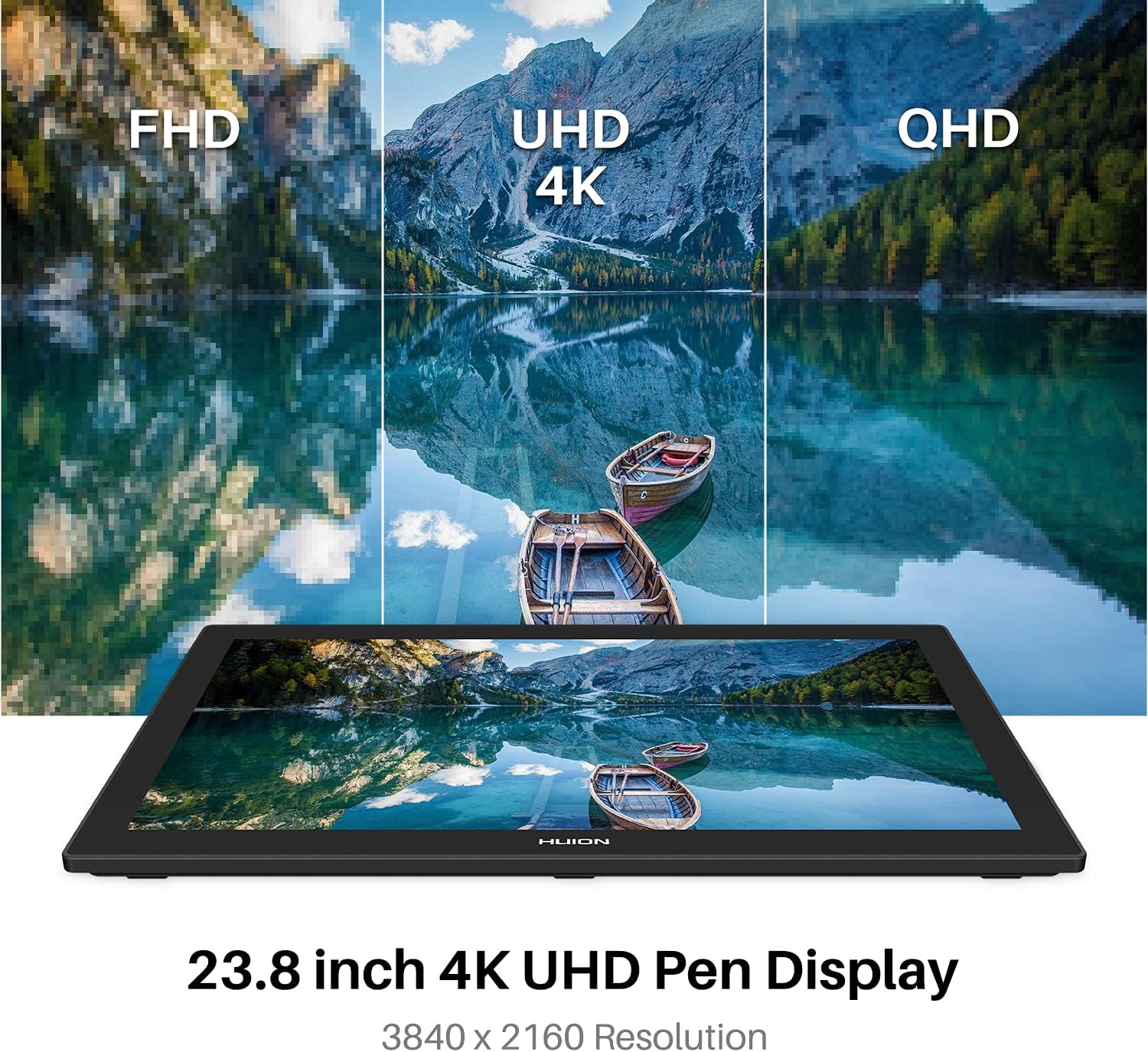 TABLET GRÁFICA HUION KAMVAS PRO 24 4K UHD CON PANTALLA 23.8 PULGADAS - 2