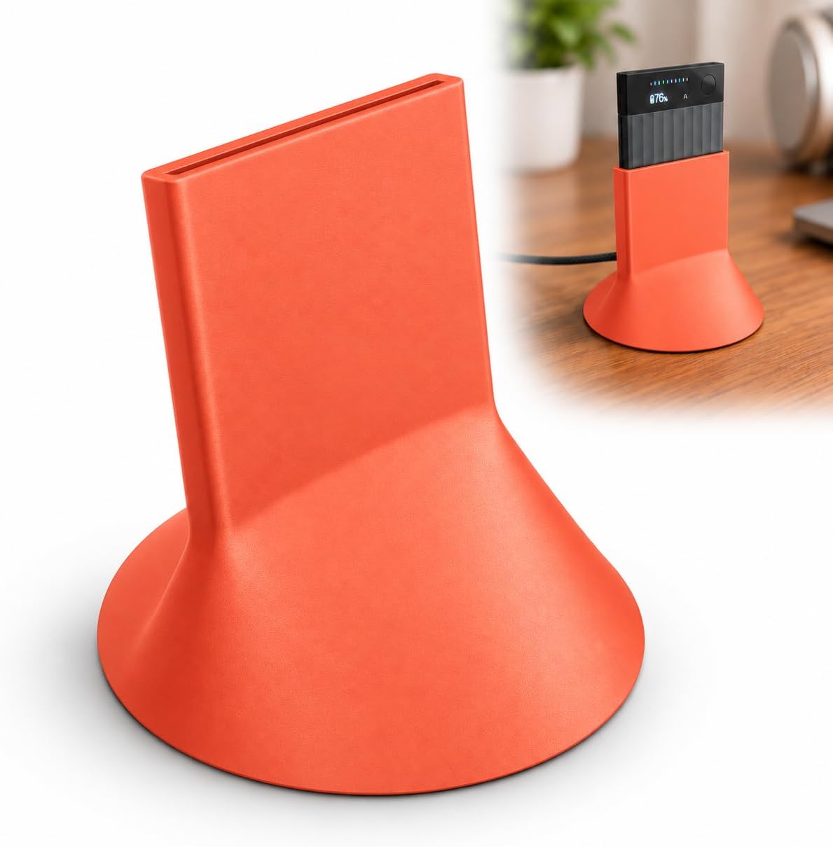BASE DE CARGA PARA GRABADORA PLAUD NOTE Y NOTE PRO NEGRA - 4