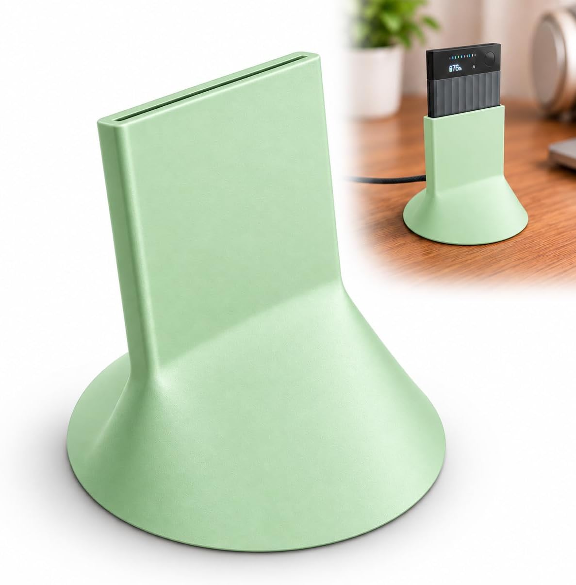BASE DE CARGA PARA GRABADORA PLAUD NOTE Y NOTE PRO VERDE - 1