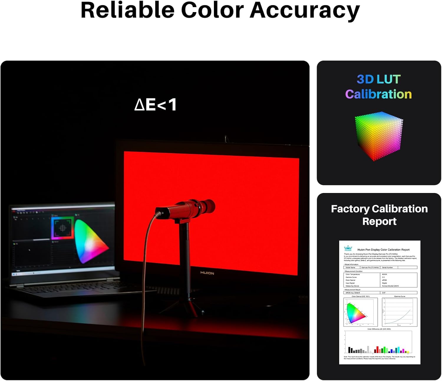 TABLET GRÁFICA HUION KAMVAS PRO 27 4K UHD 144HZ PANTALLA TÁCTIL - 4