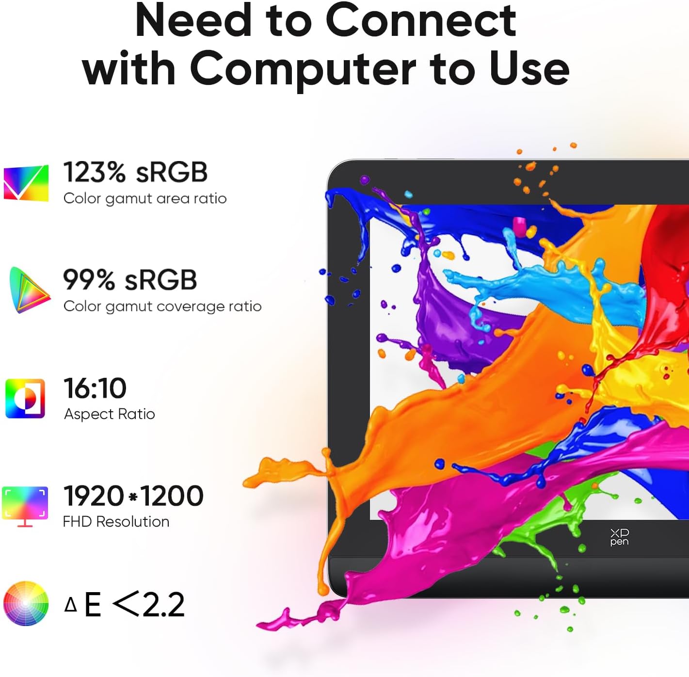 TABLETA GRÁFICA XPPEN ARTIST PRO 14 GEN2 14 PULGADAS CON PANTALLA LAMINADA ANTIRREFLEJO - 2