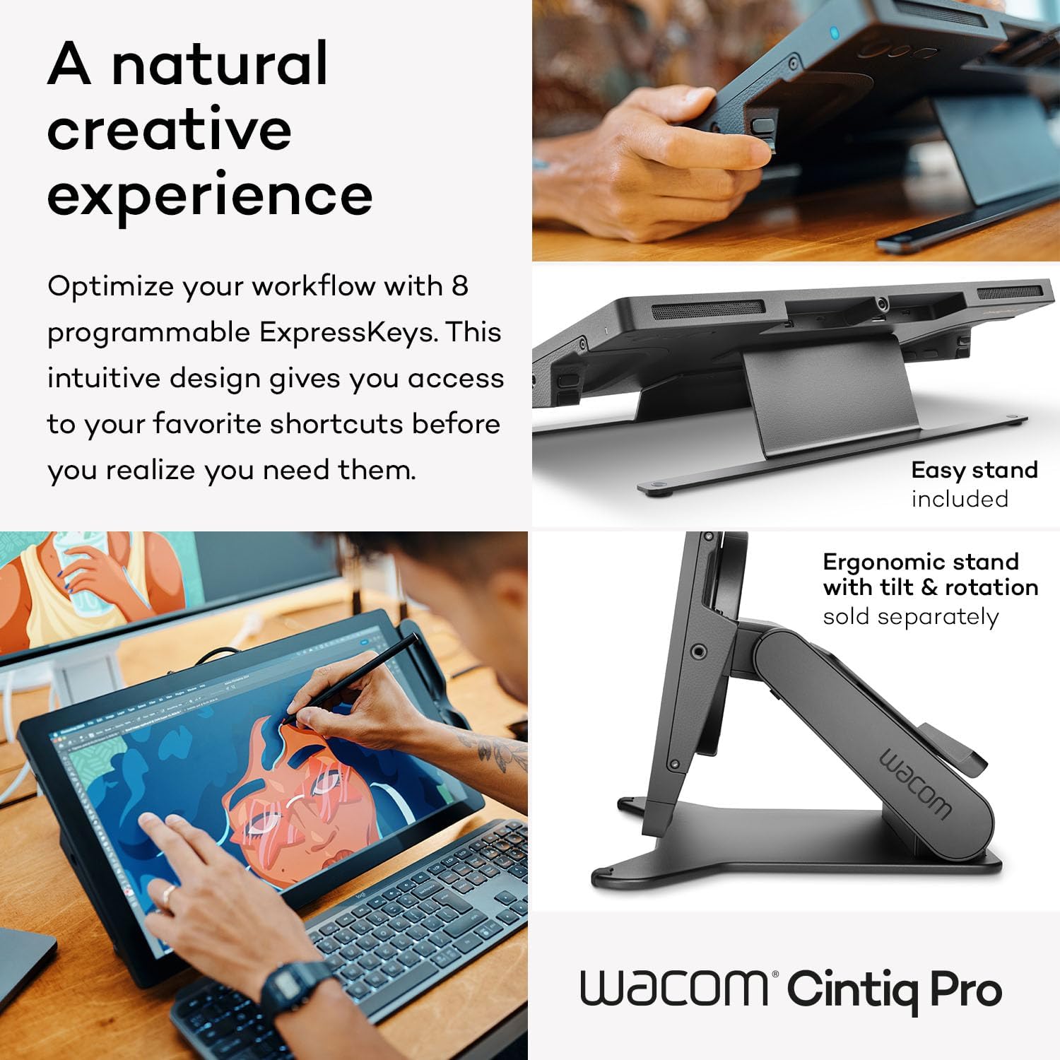 TABLETA GRÁFICA WACOM CINTIQ PRO 17 CON PANTALLA TÁCTIL 4K 120 HZ Y PROPEN 3 - 4