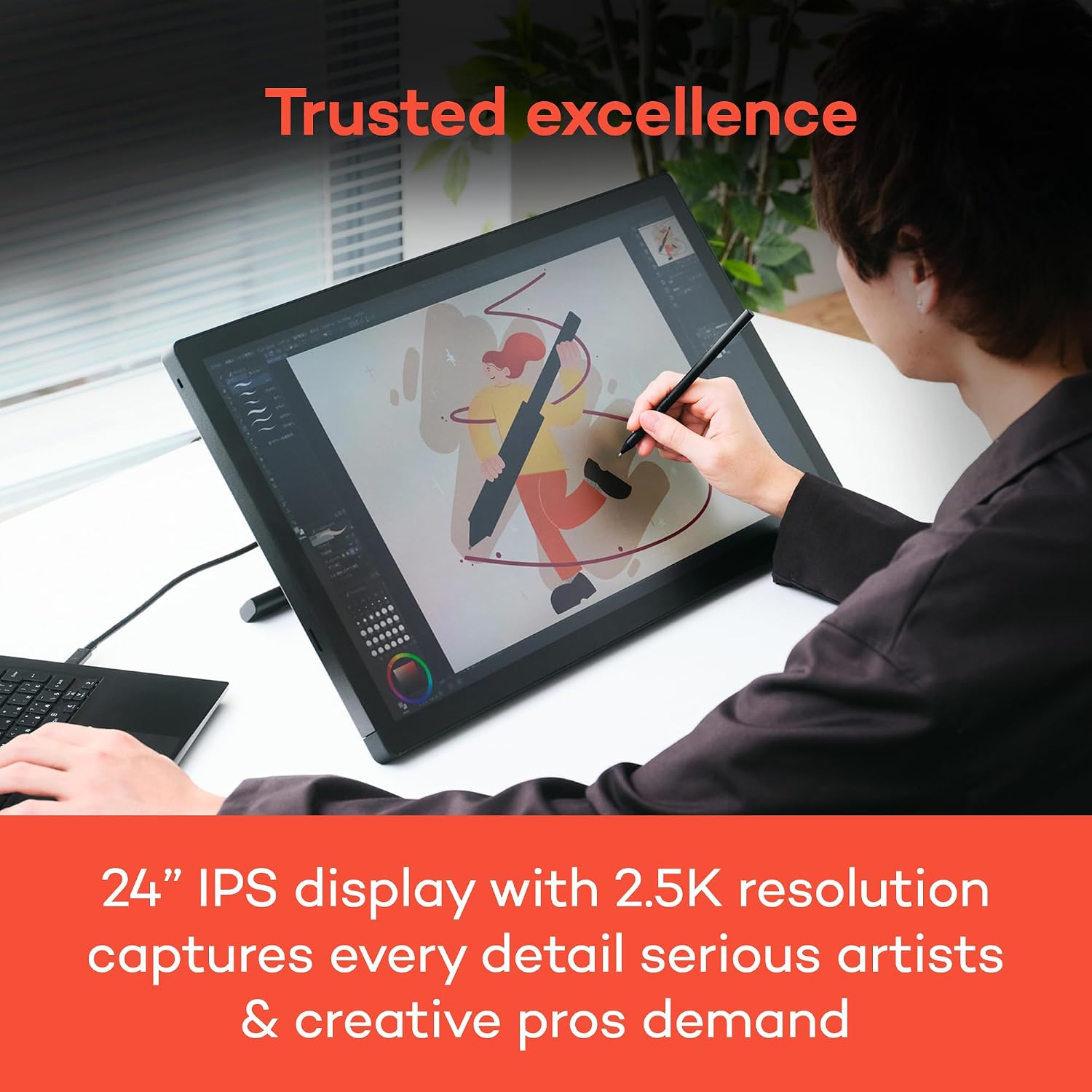 TABLETA GRÁFICA WACOM CINTIQ 24 CON PANTALLA QHD Y PRO PEN 3 - 3