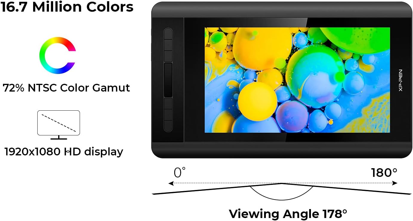 TABLETA GRÁFICA XP-PEN ARTIST12 11.6 PULGADAS FHD CON PANTALLA Y LÁPIZ SIN BATERÍA - 5