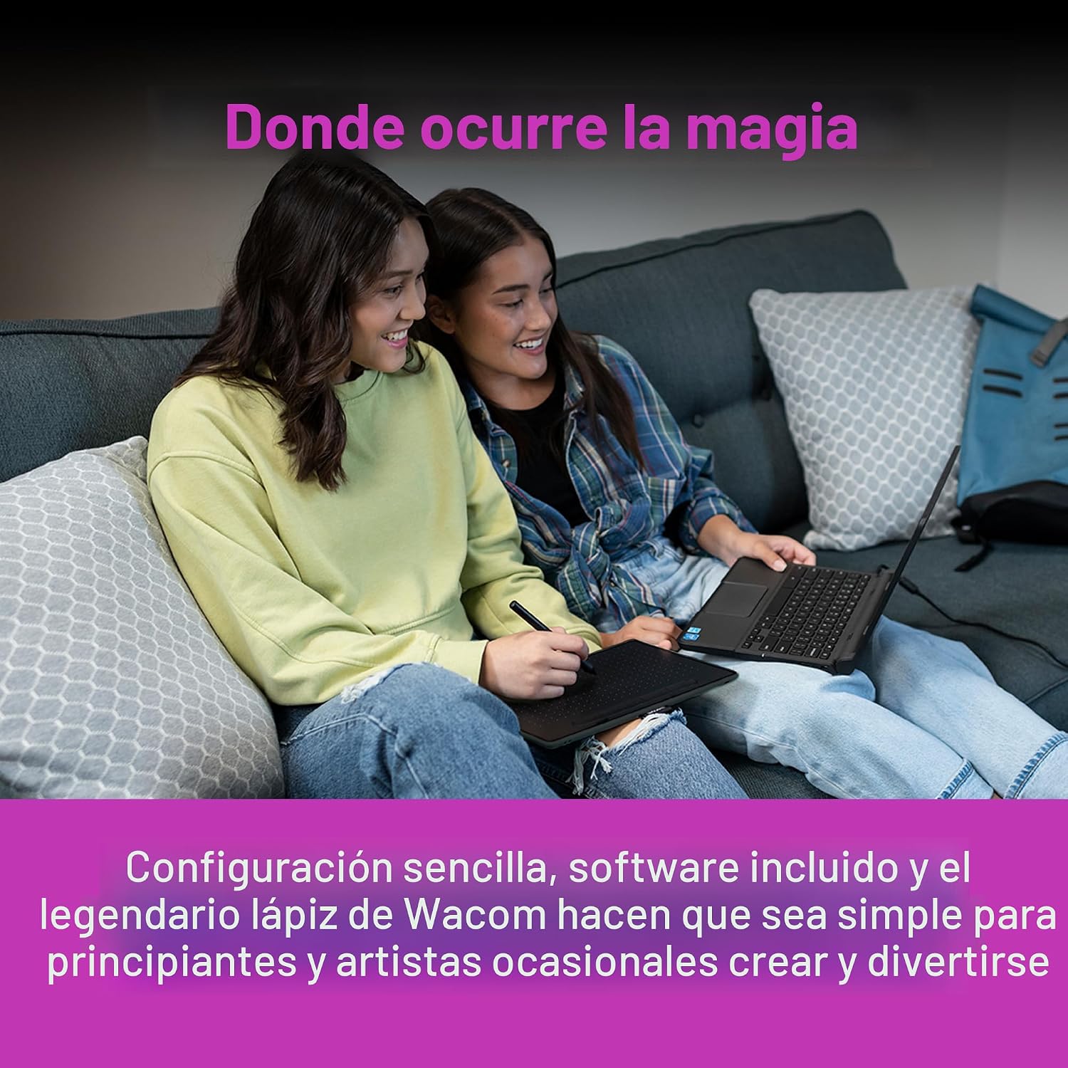 TABLETA GRÁFICA WACOM INTUOS MEDIUM BLUETOOTH CON LÁPIZ Y SOFTWARE - 3