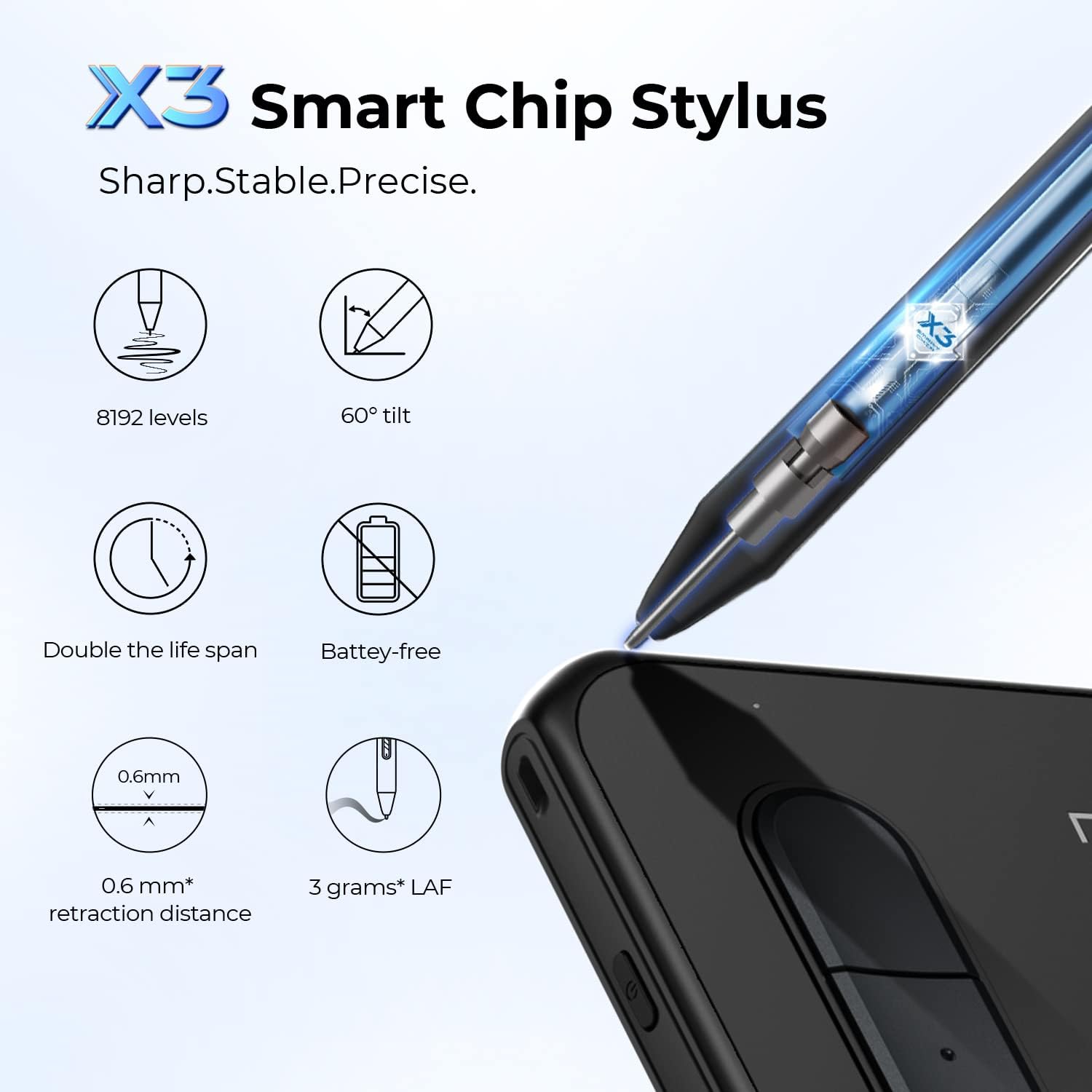 TABLETA GRÁFICA XPPEN DECO MW BLUETOOTH INALÁMBRICA 8X5 PULGADAS NEGRA - 5