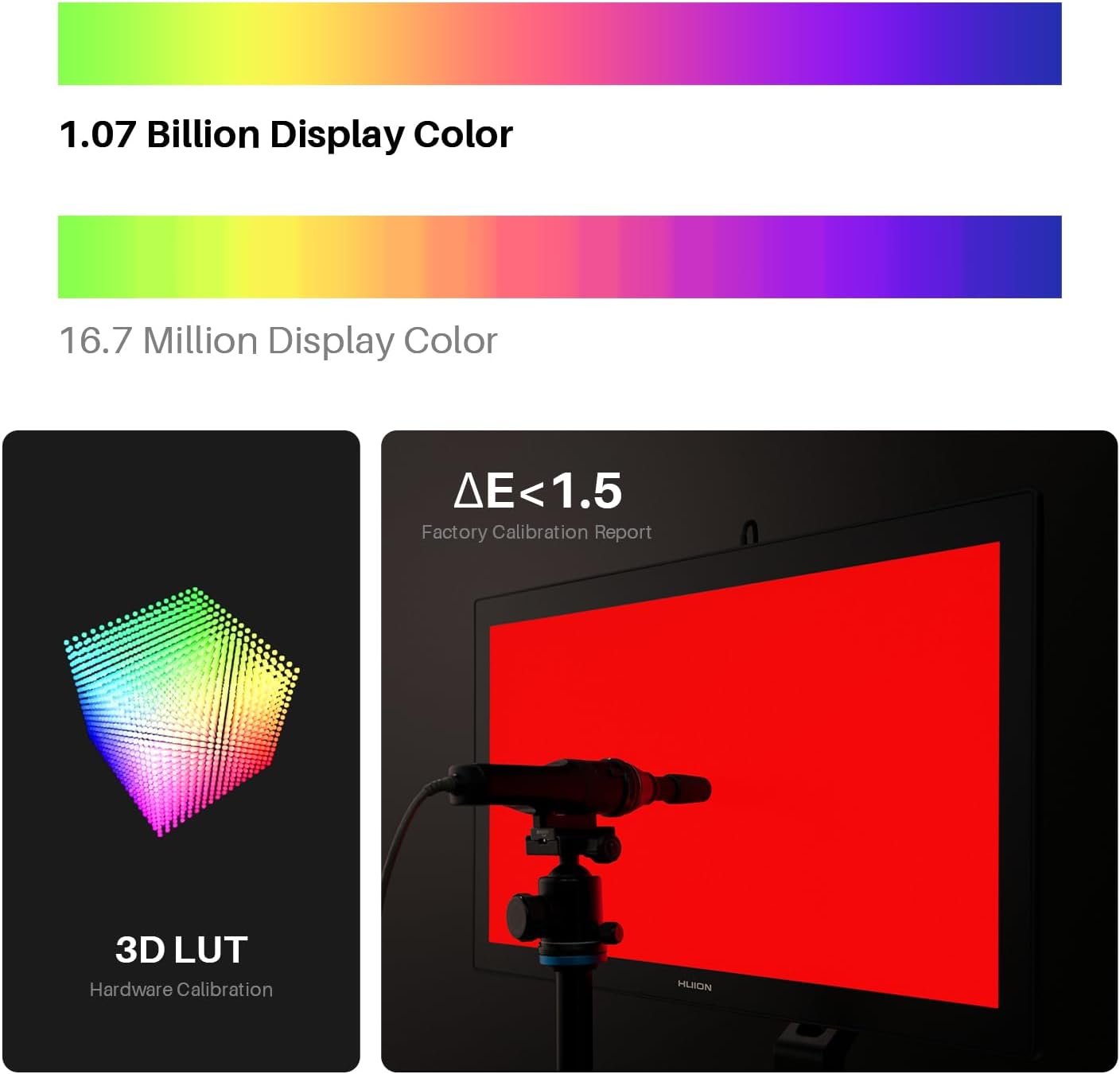 TABLET GRÁFICA HUION KAMVAS PRO 27 4K UHD CON PANTALLA Y 98% ADOBE RGB - 4
