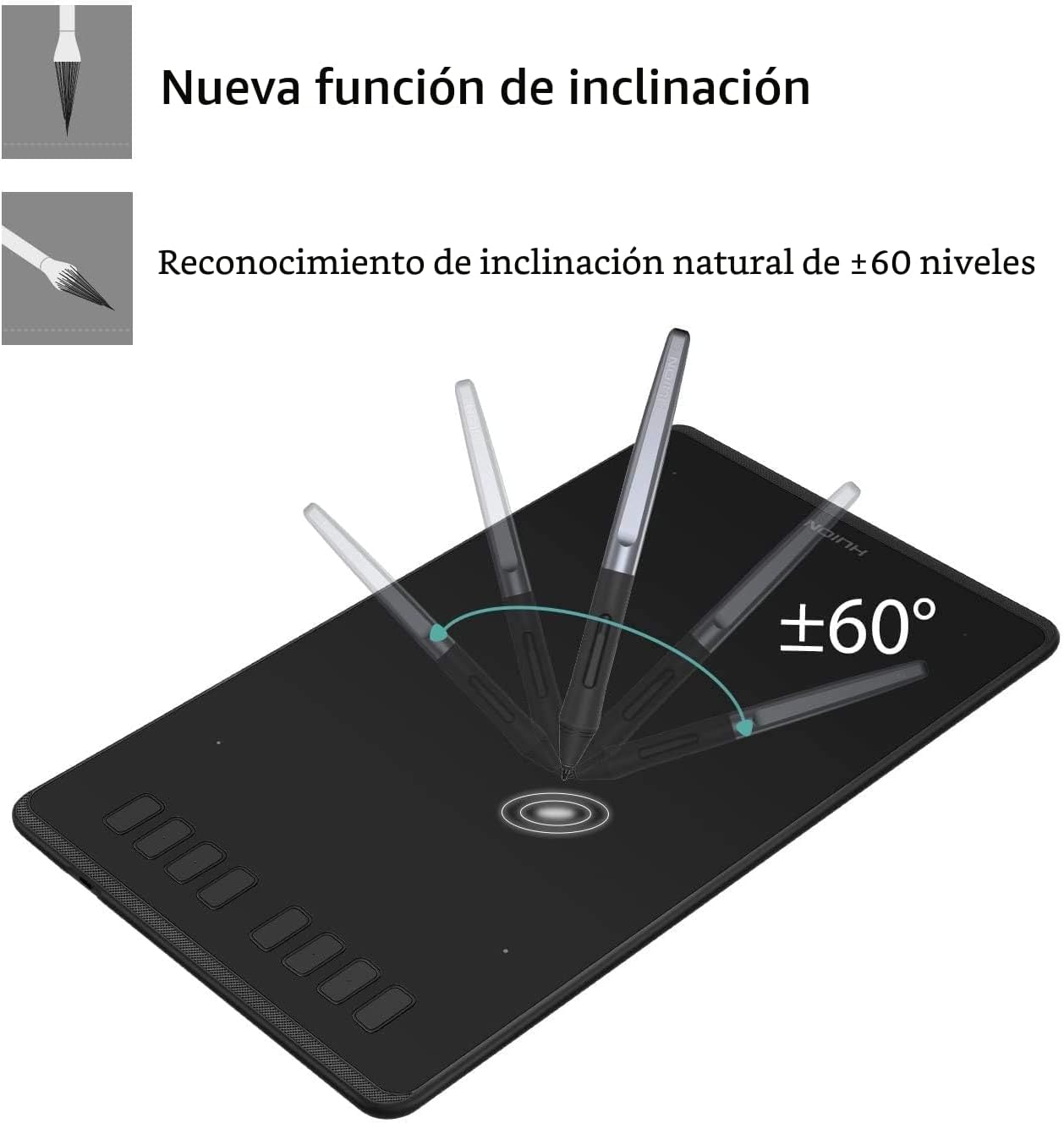 TABLETA GRÁFICA HUION INSPIROY H950P 8X5 PULGADAS 8192 NIVELES DE PRESIÓN - 3